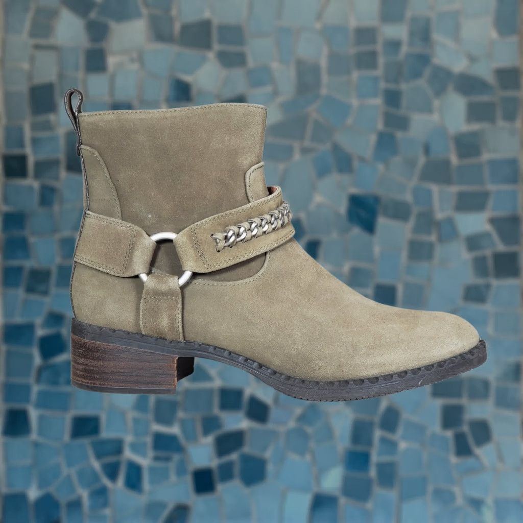 Olive Gentle Souls Kenneth Cole Best Chain Booties Olive Suede Harness Women's US 9 Bootie) Size ONE SIZE - 1 Thumbnail