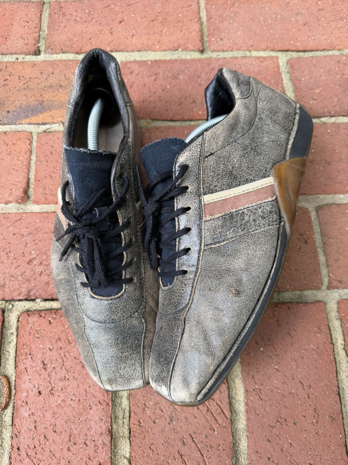 Vintage 2000s DIESEL Masedo Low Top Trainers Brown Avant 11