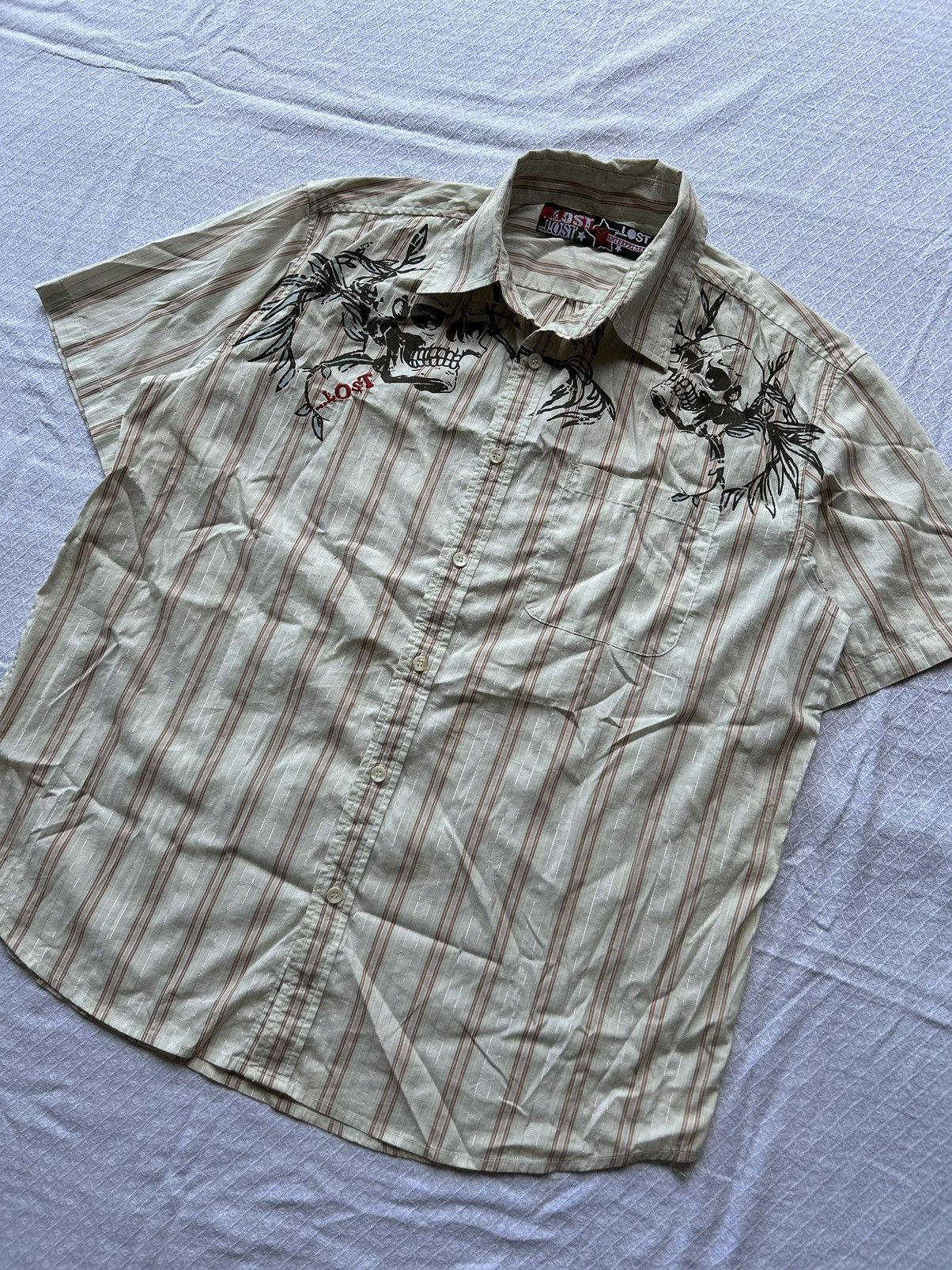 14th Addiction JapaneseBrand Lost Enterprises Skull Shirt Size US L / EU 52-54 / 3 - 6 Thumbnail