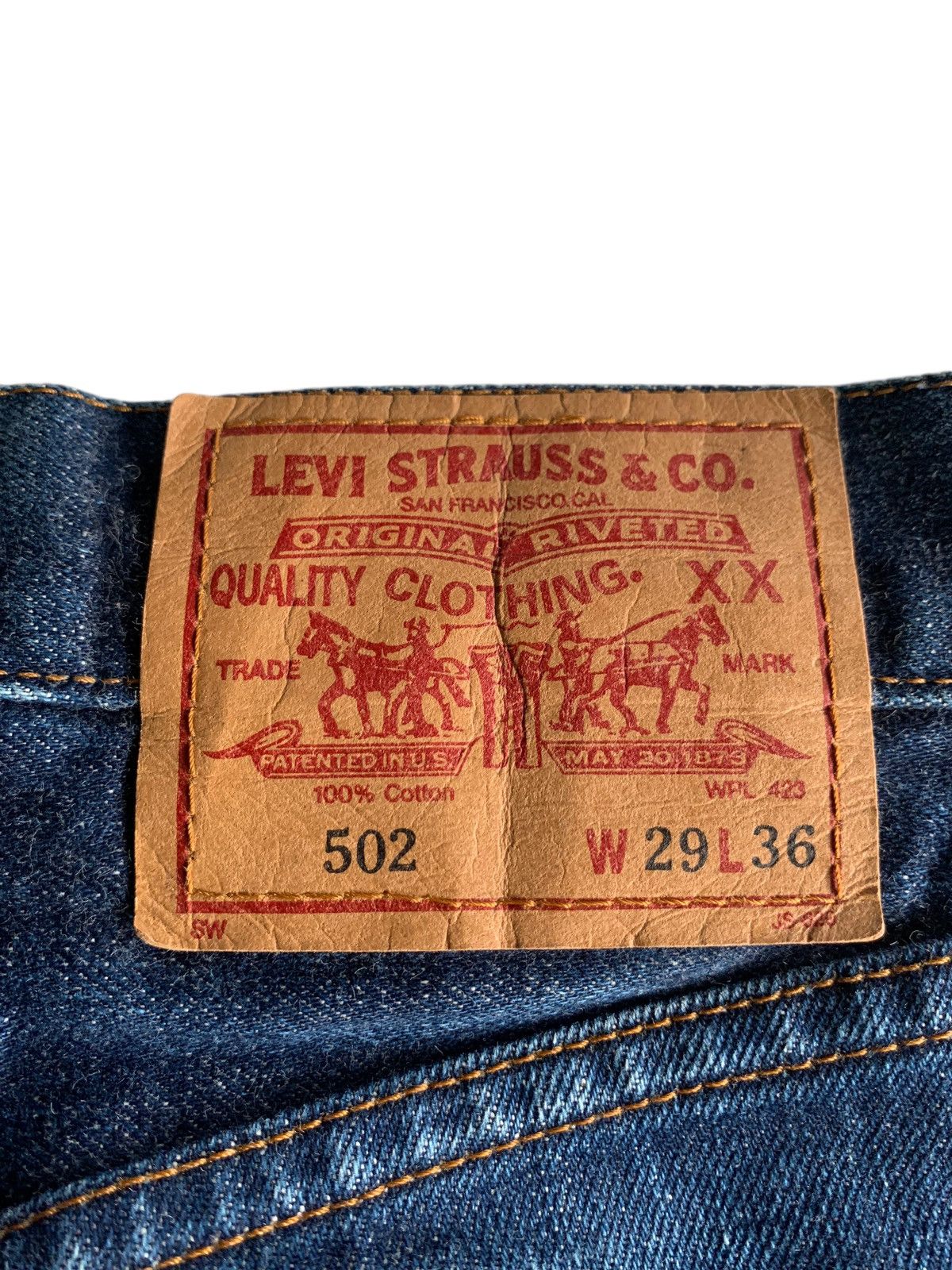 Kapital VINTAGE LEVIS BIG E 502 SELVEDGE DISTRESSED DENIM Size US 28 / EU 44 - 8 Thumbnail