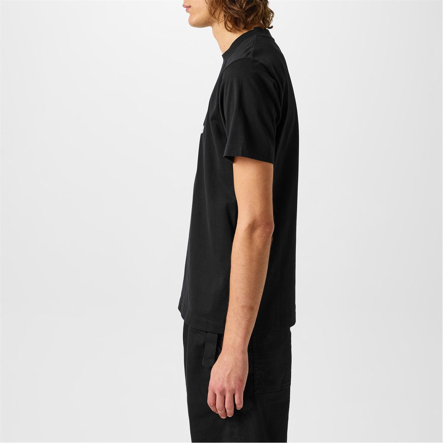 Off-White o1g2r1mq0226 Flock Arrow Short Sleeve T-Shirt In Black Size US XL / EU 56 / 4 - 6 Thumbnail