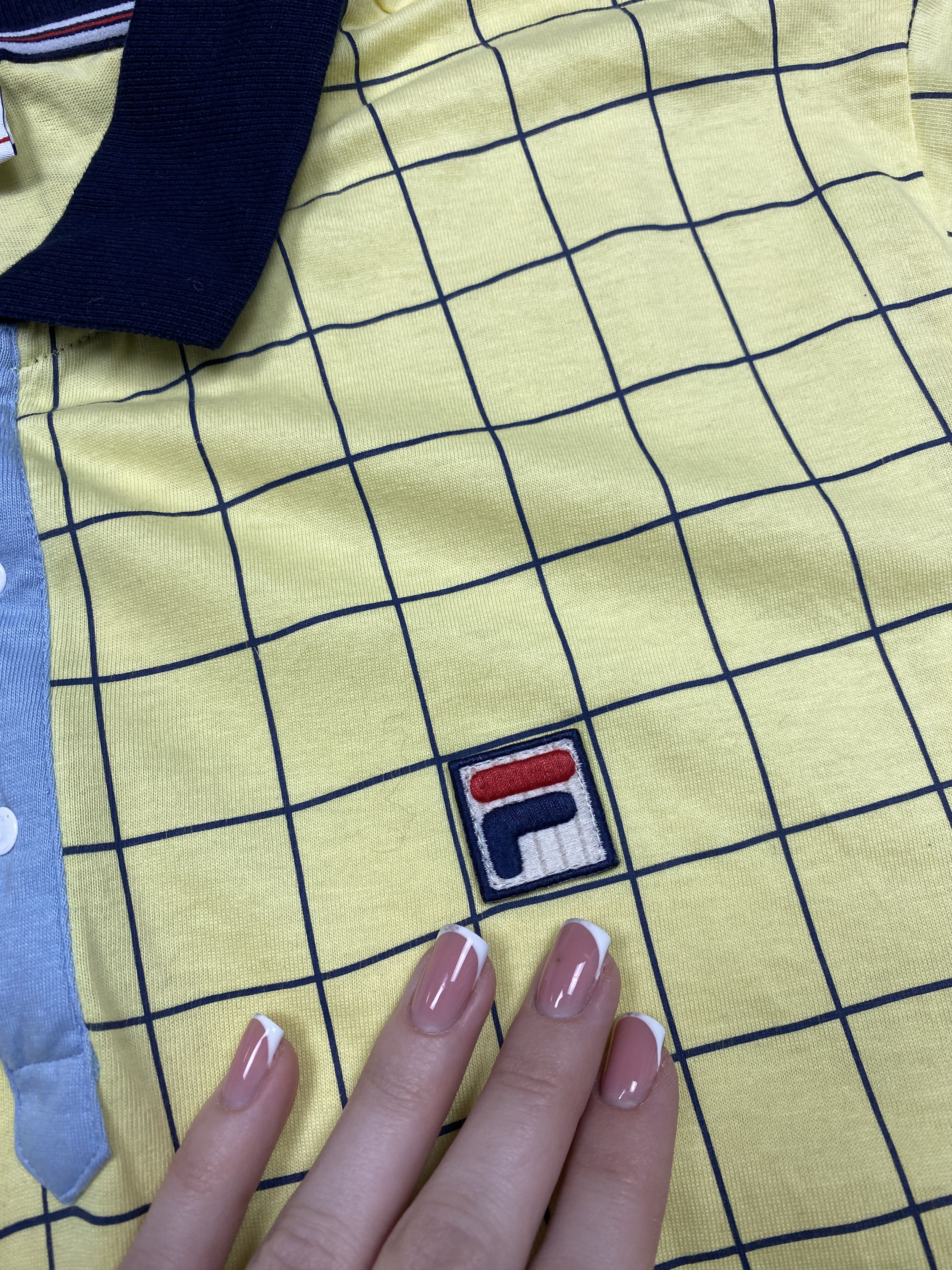 Fila × Vintage Fila Vintage Mens Polo Shirt White Line Size US L / EU 52-54 / 3 - 3 Thumbnail
