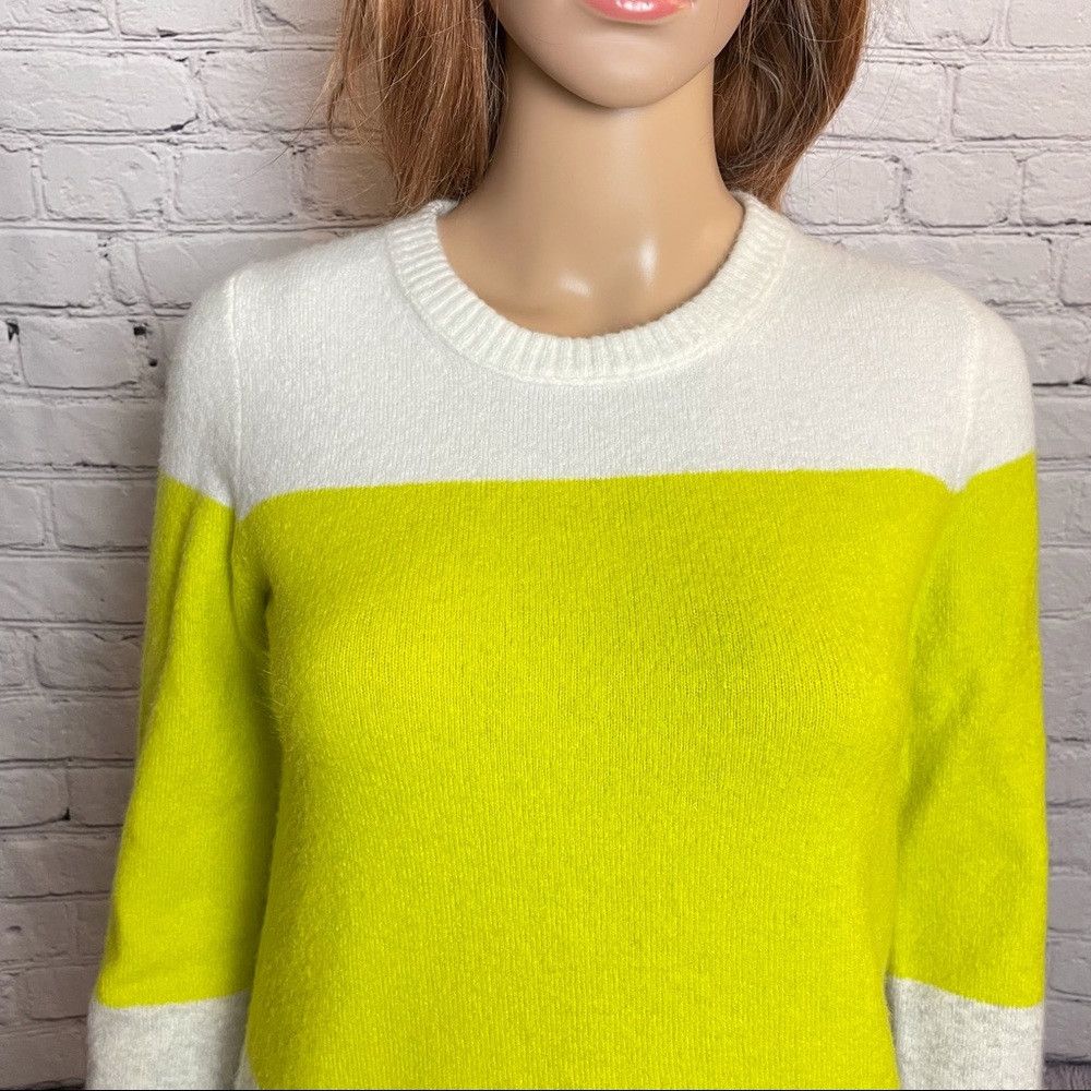 J.Crew New J.Crew Crewneck Colorblock Wool Blend Sweater Size XS Size XS / US 0-2 / IT 36-38 - 2 Thumbnail