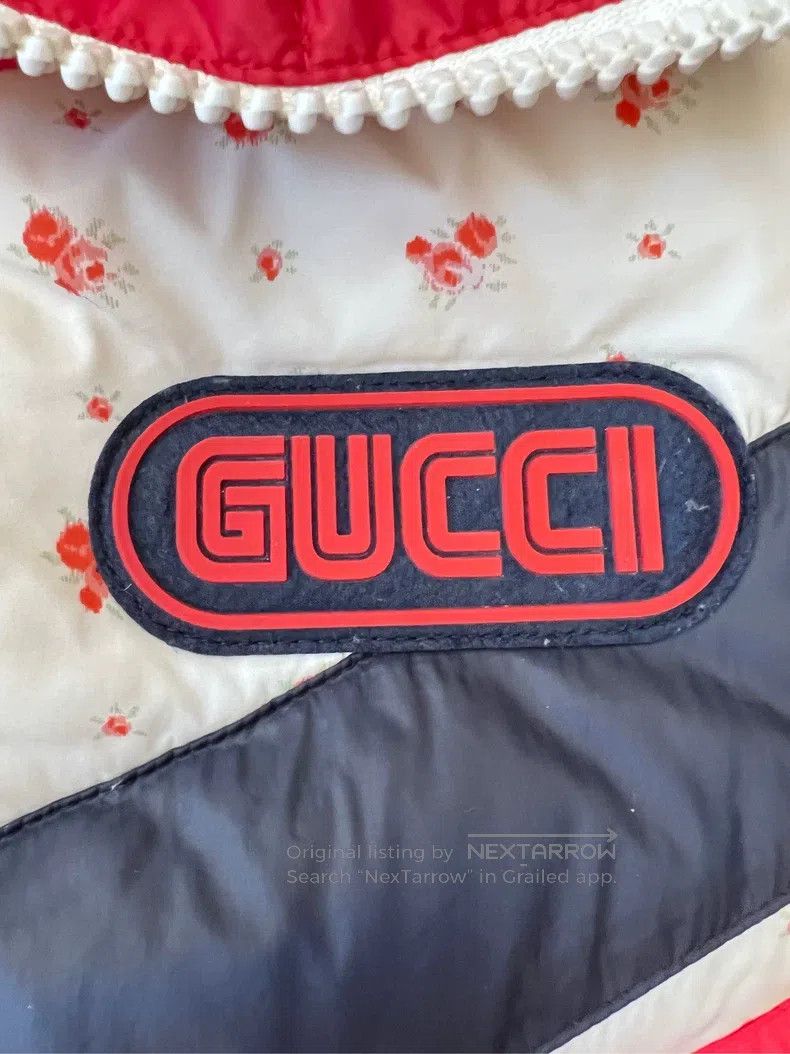 Gucci Gucci Red breastplate logo stitching down jacket Size US XXS / EU 40 - 4 Thumbnail