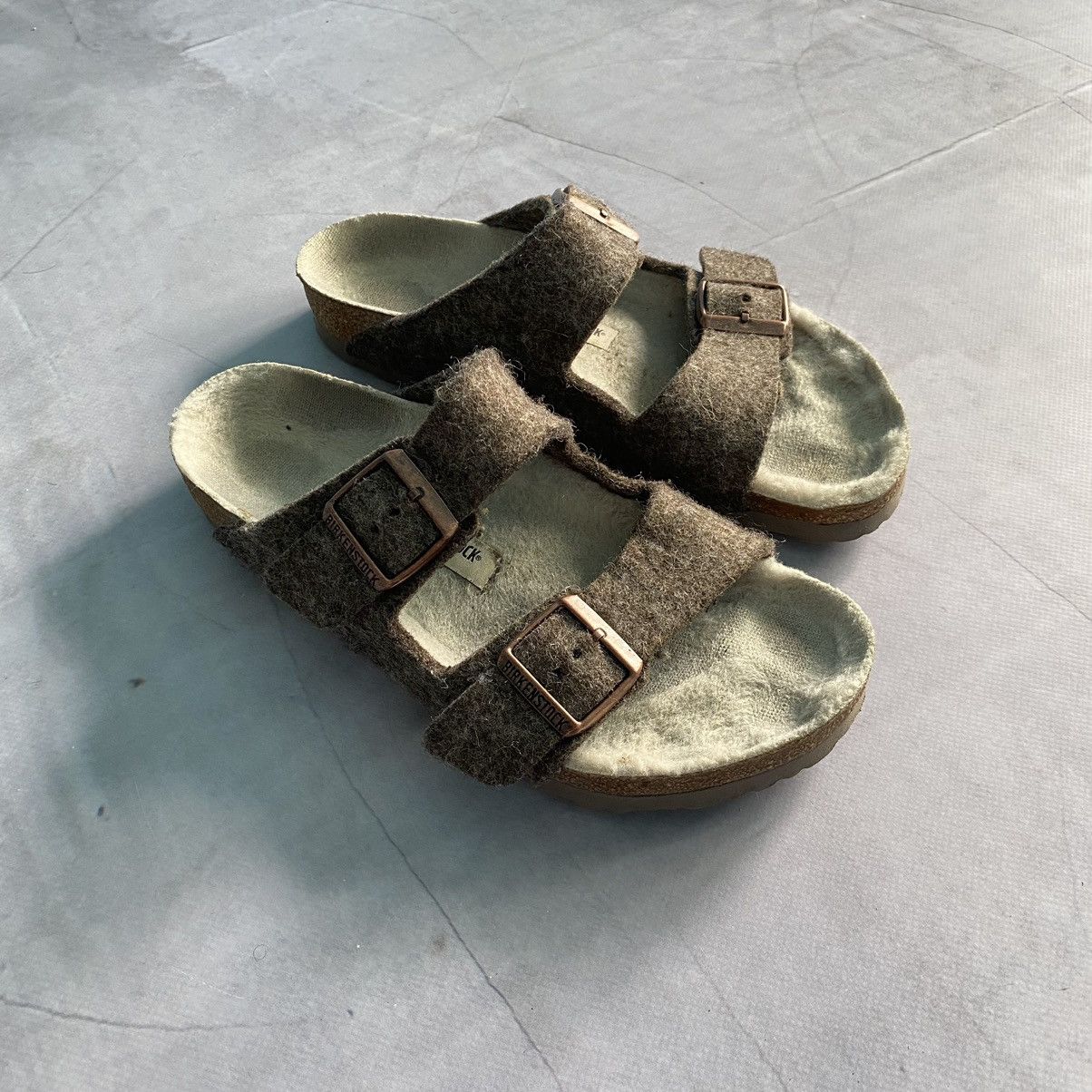 Birkenstock Birkenstock Rick Owens Style Arizona Wool Gray 