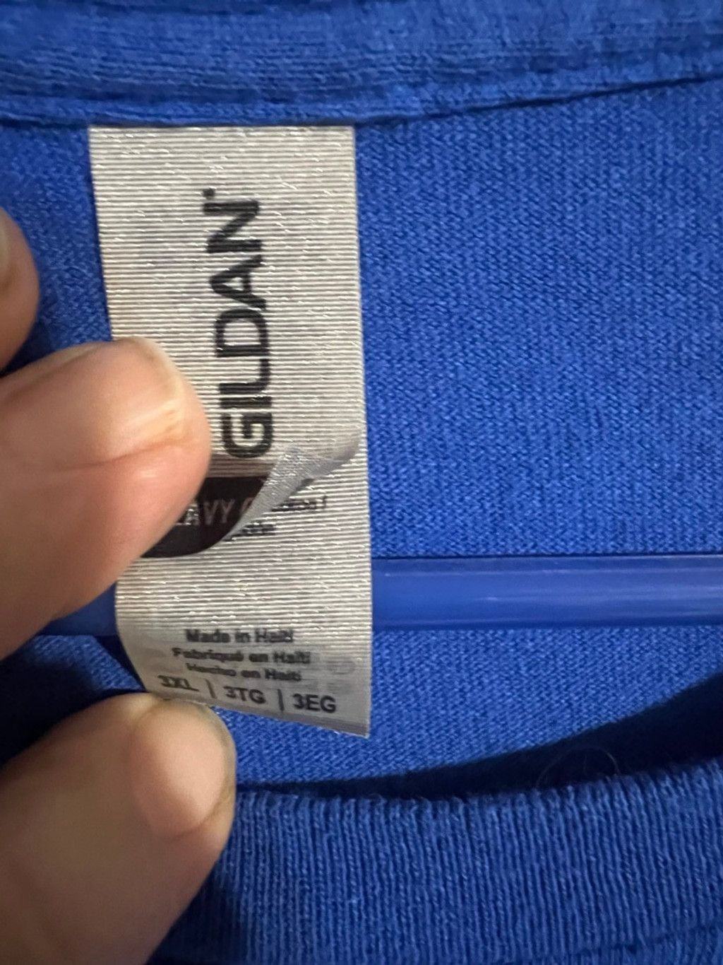 Gildan Men's Gildan Blue Christian Graphic Short Sleeve Tee 3XL Size US XXL / EU 58 / 5 - 3 Thumbnail