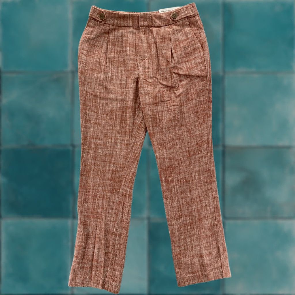 Vintage Christopher & Banks Pants Women's 8 Red Straight Leg Adjustable Waist Trouser Size 30" / US 8 / IT 44 - 1 Thumbnail