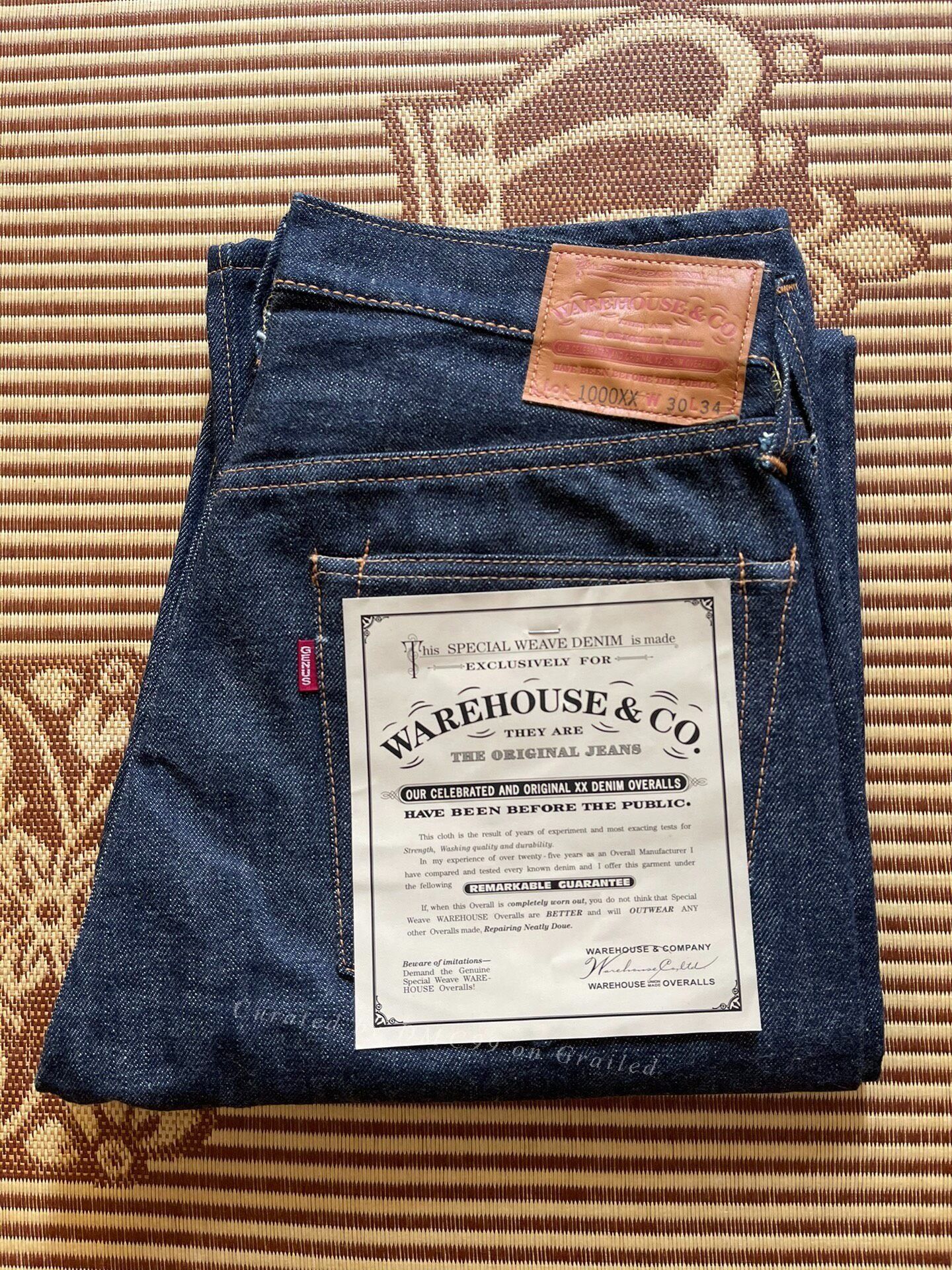 Warehouse & Co. Warehouse 1000xx Raw Denim Jeans Size US 40 / EU 56 - 1 Thumbnail