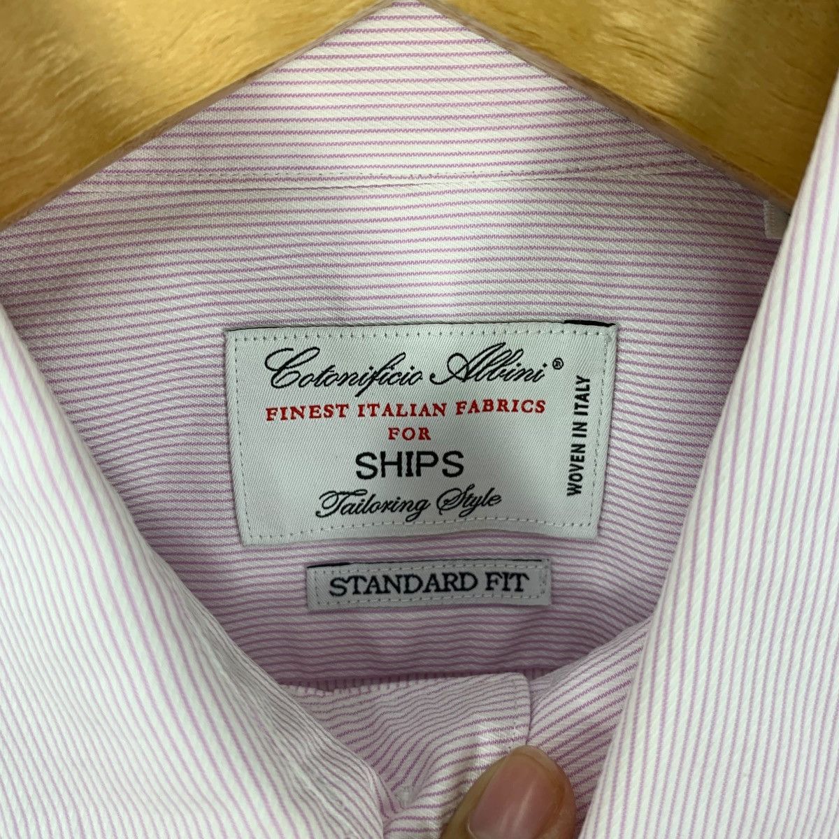 SHIPS SHIPS x COTONIFICIO ALBINI Tailoring Fit Button Ups Casual Size S / US 4 / IT 40 - 8 Thumbnail