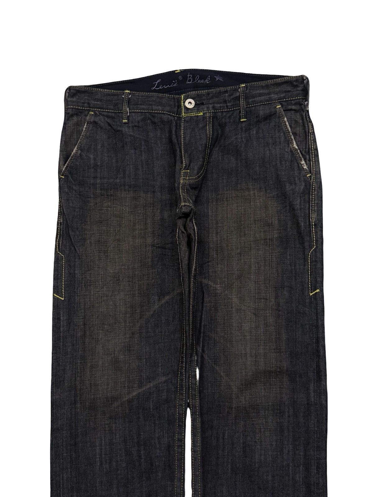 Levi's Vintage 00s Levi’s Black 521-00 Japanese Denim Jeans | W32 Size US 32 / EU 48 - 4 Thumbnail