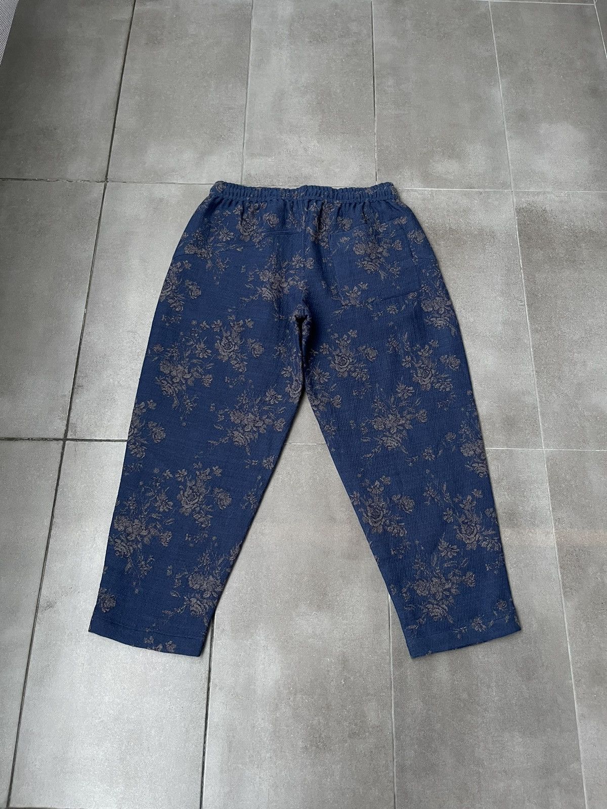 YMC !DS! SS23 YMC Alva Floral Navy Wool Casula Pants Size US 34 / EU 50 - 18 Thumbnail