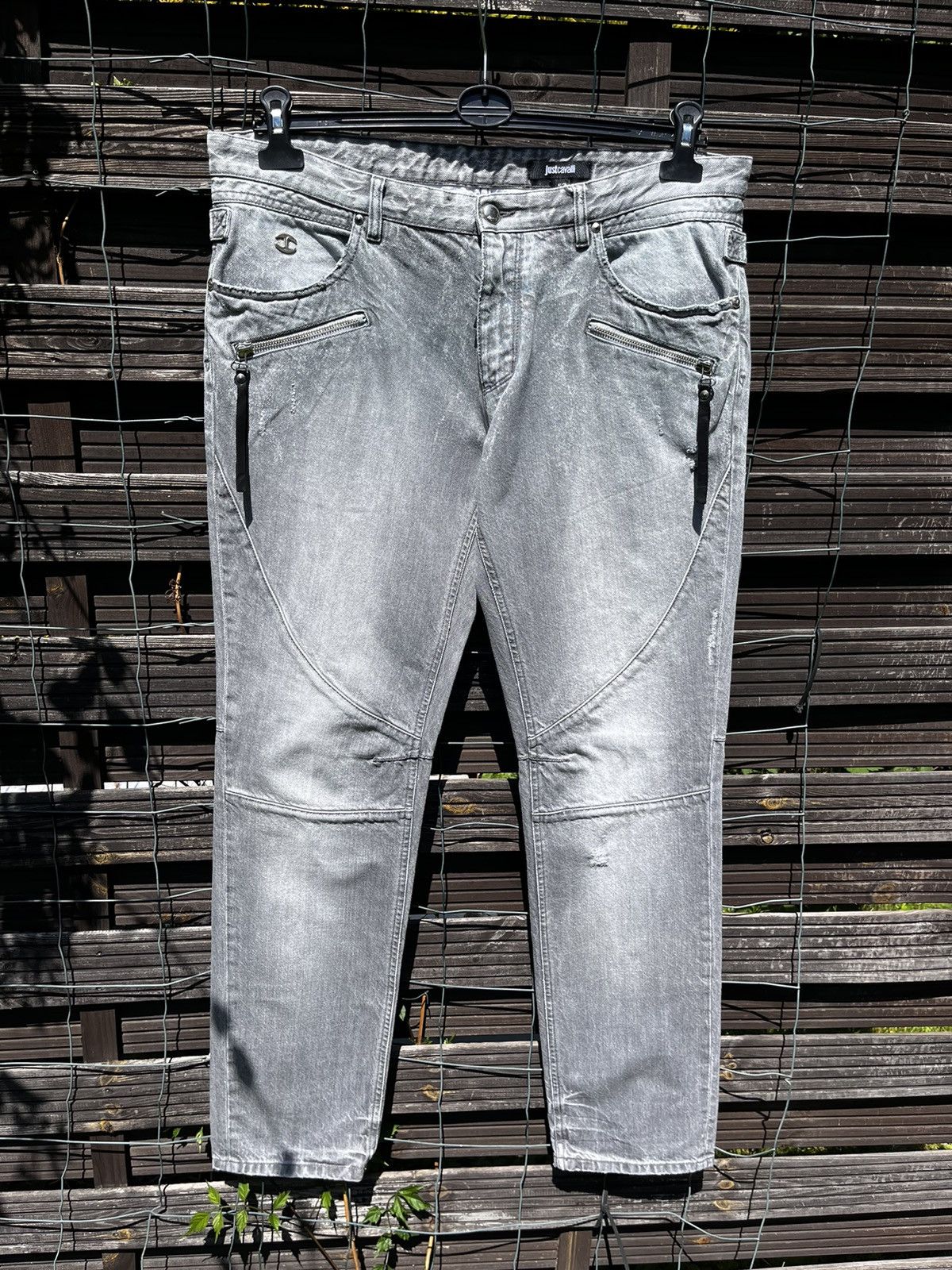 Just Cavalli × Roberto Cavalli 👖JUST CAVALLI LUXURY JEANS Y2K LOGO STREETWEAR ITALIAN DENIM Size US 36 / EU 52 - 3 Thumbnail