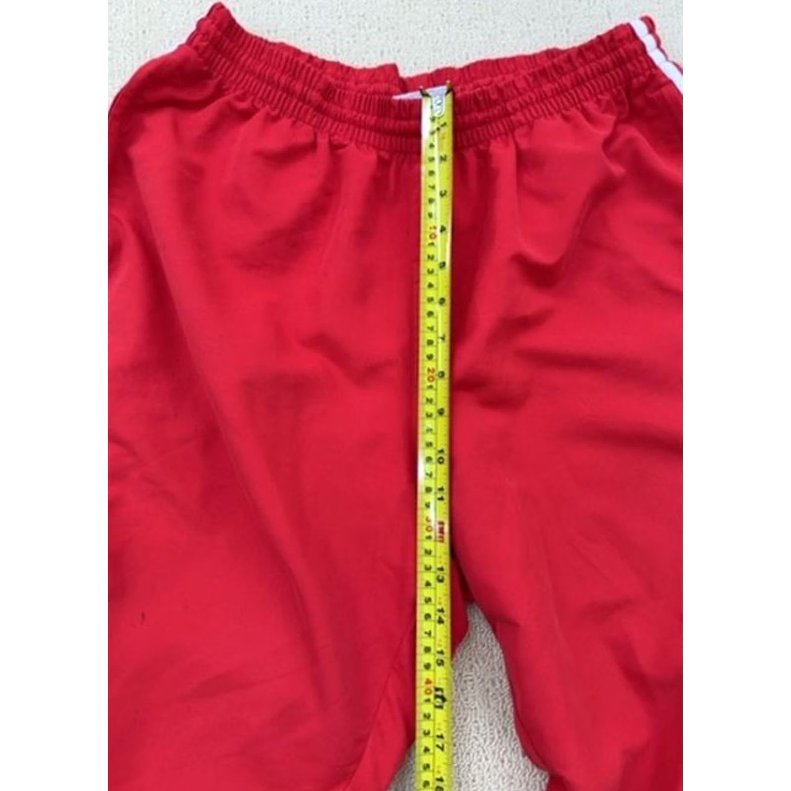 Puma Puma Men's Track Pants Red L Drawstring Regular Thailand Size US 33 - 7 Thumbnail