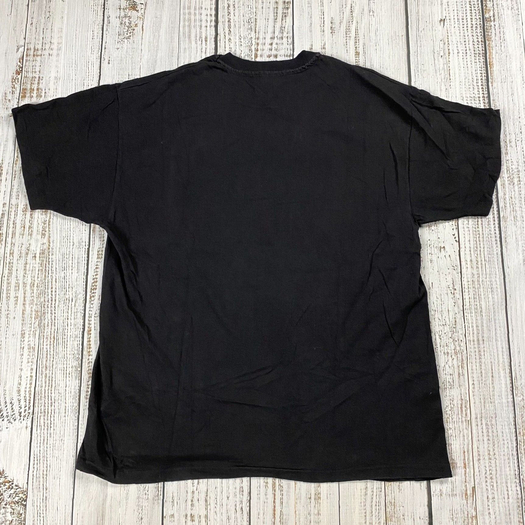 Vintage VTG 1994 WOLF NATURE GRAPHIC ANIMAL T-SHIRT MENS BLACK SINGLE STITCH XL USA RARE HANES HEAVYWEIGHT CREW NECK COTTON POLYESTER SHORT SLEEVE Size US XL / EU 56 / 4 - 7 Thumbnail