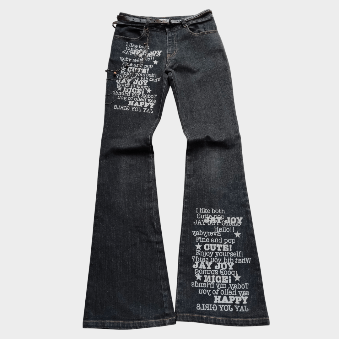Hysteric Glamour Hysteric Glamour ss99 “Typewriter” Flare Denim