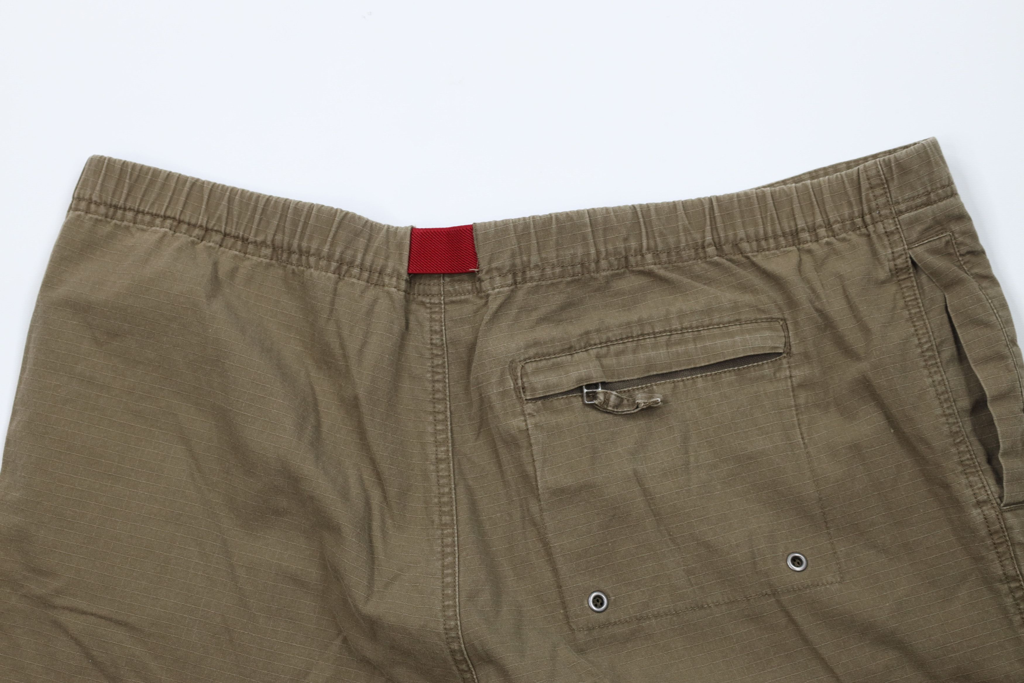 Gap Vintage Y2K 2001 Gap Ripstop Shorts Cotton Brown Green Size US 36 / EU 52 - 10 Thumbnail