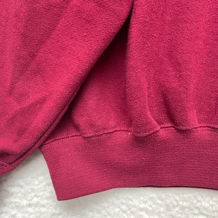 Vintage VINTAGE 90s Sweatshirt Large XL Golf Crest Preppy Academia University Women's L/XL Red Cotton Size XL / US 12-14 / IT 48-50 - 5 Thumbnail