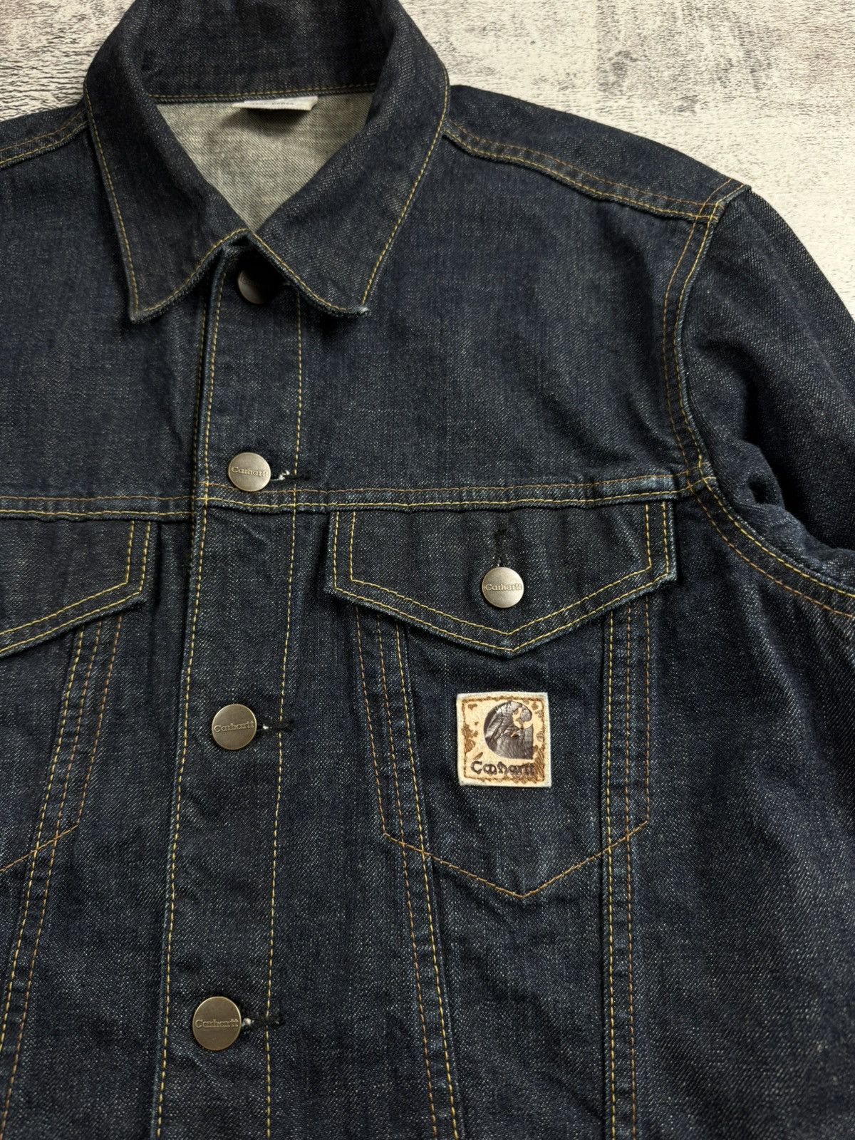 Carhartt Carhartt Denim Indigo USA Y2K Button Cotton Women’s Large Blazer Coat Jacket Size L / US 10 / IT 46 - 7 Thumbnail