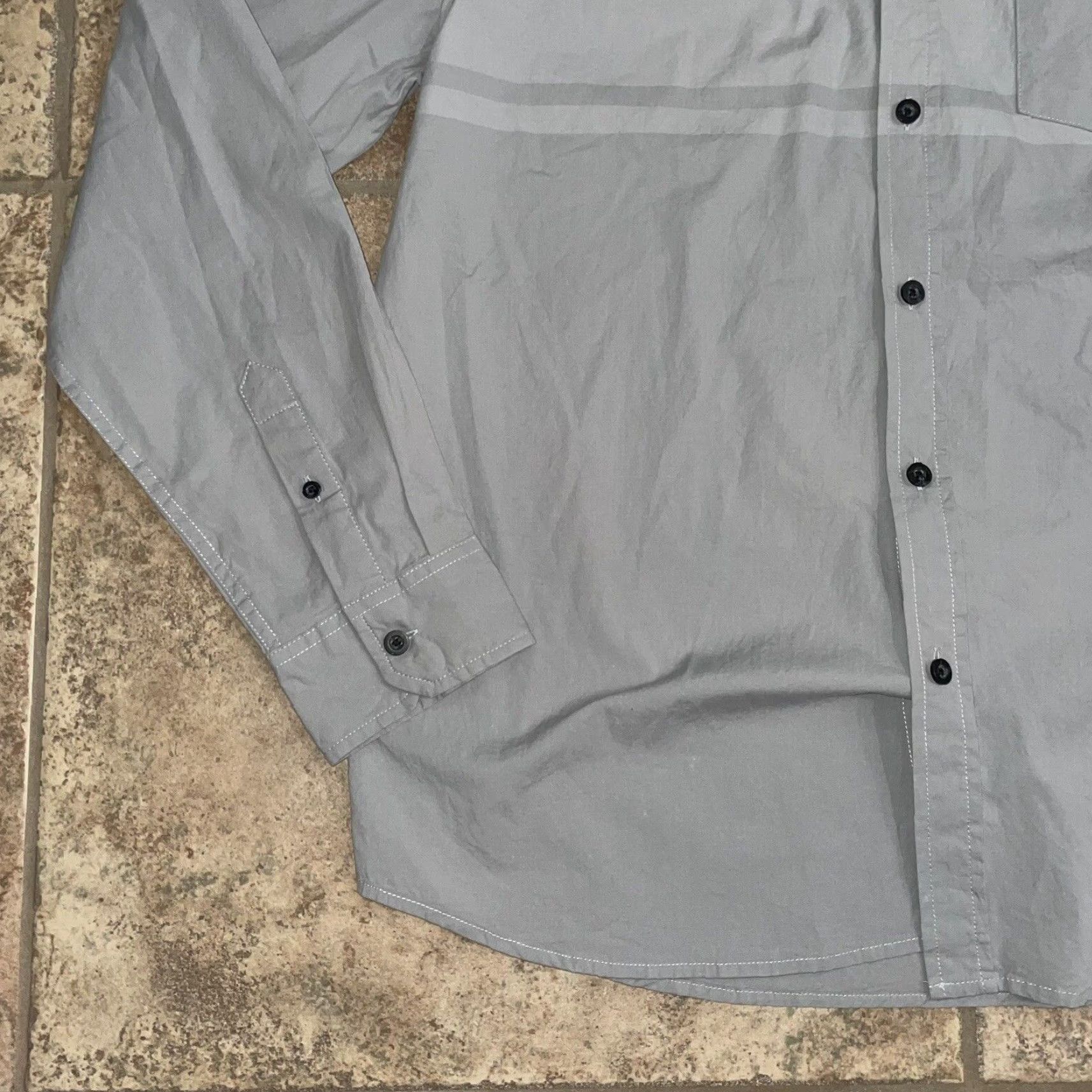 Oakley VINTAGE Oakley Long Sleeve Shirt Mens XL Gray Button-Up Size US XL / EU 56 / 4 - 4 Thumbnail