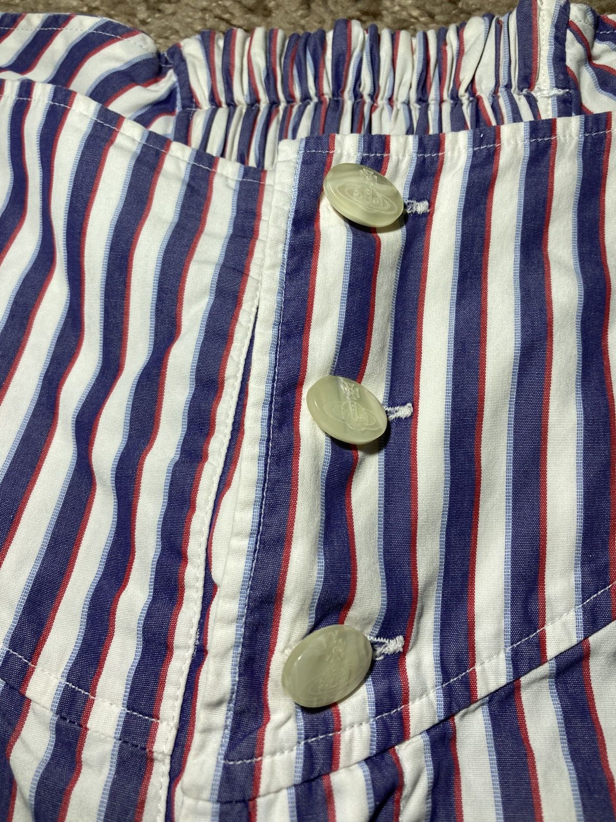 Vivienne Westwood 90s Vivienne Westwood MAN Swim Beach Shorts Striped Vintage Size US 28 / EU 44 - 2 Thumbnail