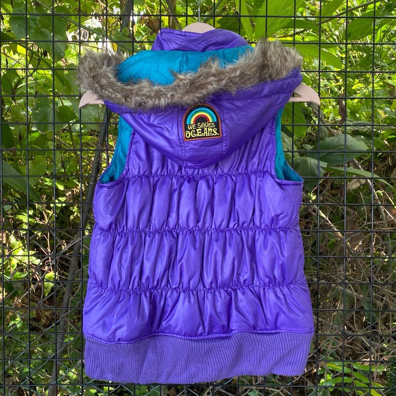 Japanese Brand VintageRote Rose Surf Patchwork Down Puffer Hoodies Zipper Size US XS / EU 42 / 0 - 7 Thumbnail