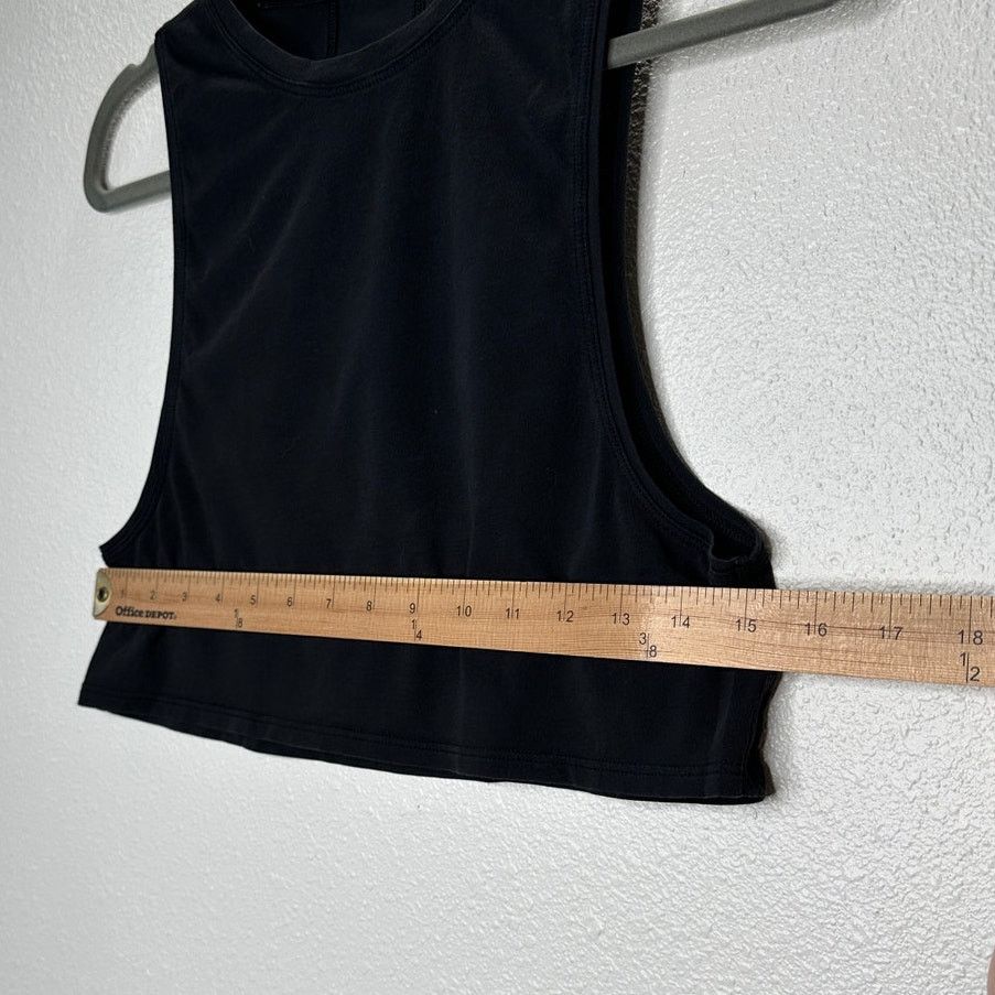 Lululemon Lululemon Washed Black High Neck Muscle Cut Tank Top 4 Size S / US 4 / IT 40 - 6 Thumbnail