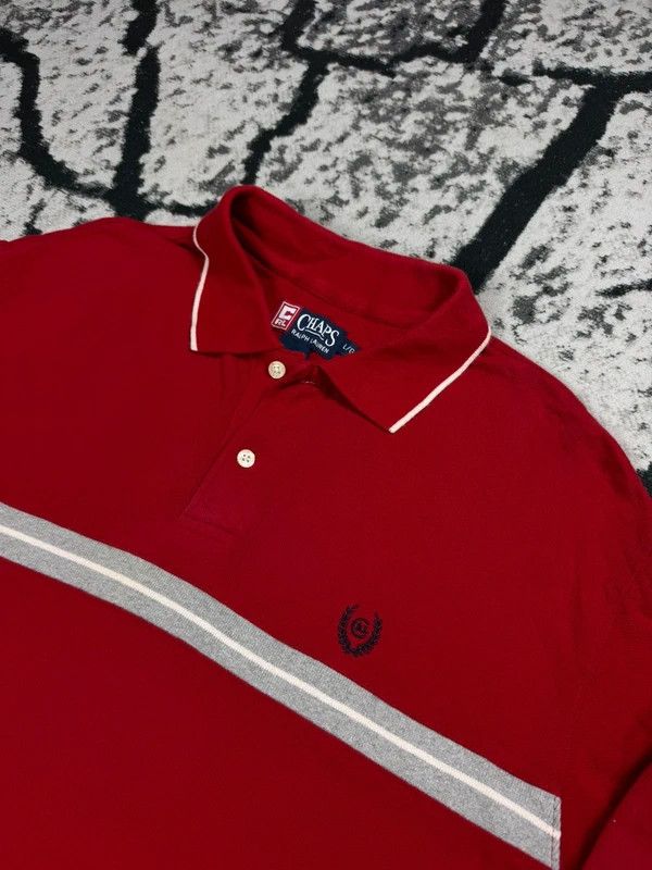 Chaps Vintage Chaps Ralph Lauren longsleeve polo shirt red L Size US L / EU 52-54 / 3 - 3 Thumbnail