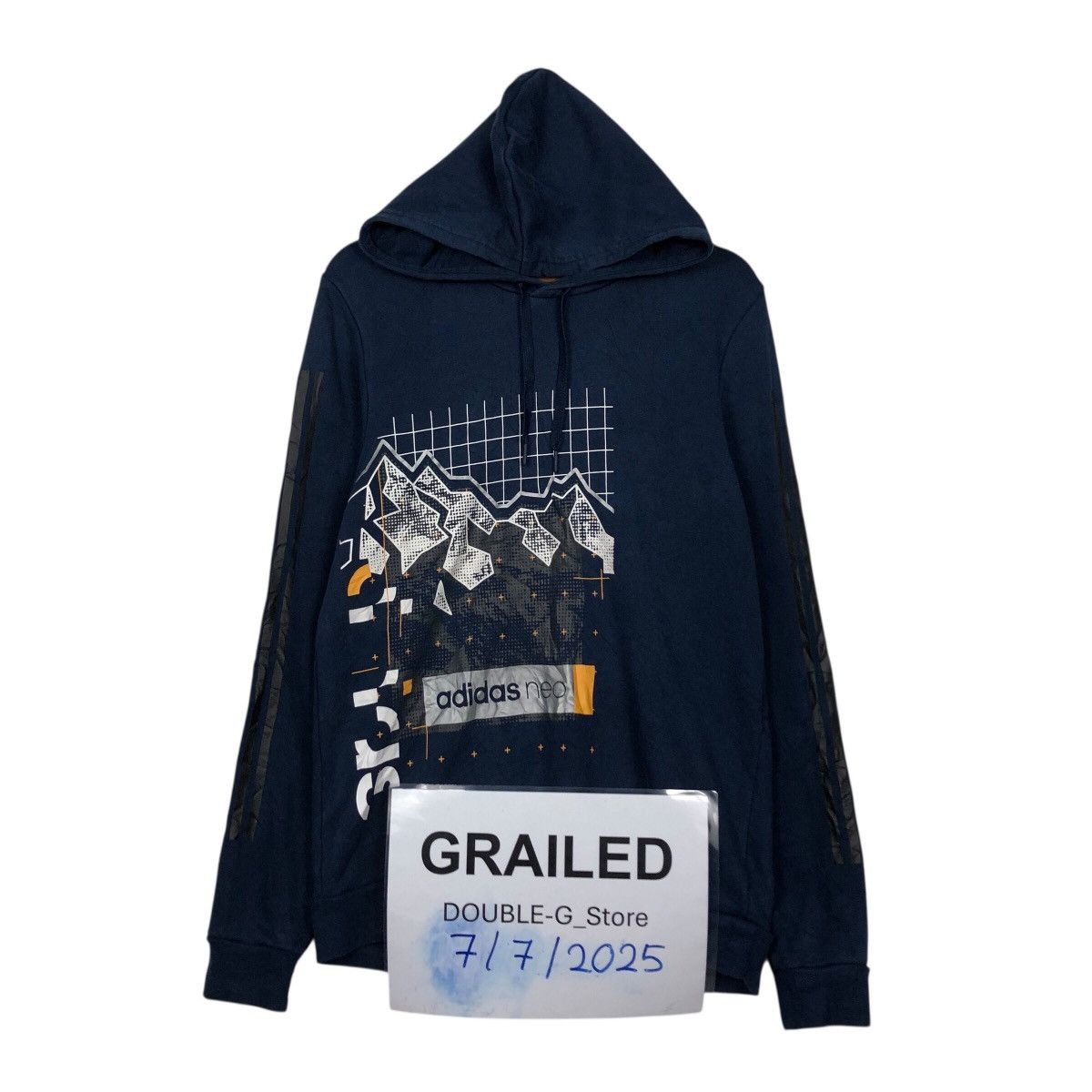 Adidas 📌Adidas Hoodie Pull Over Rare Big Logo Over Design Size US L / EU 52-54 / 3 - 1 Thumbnail