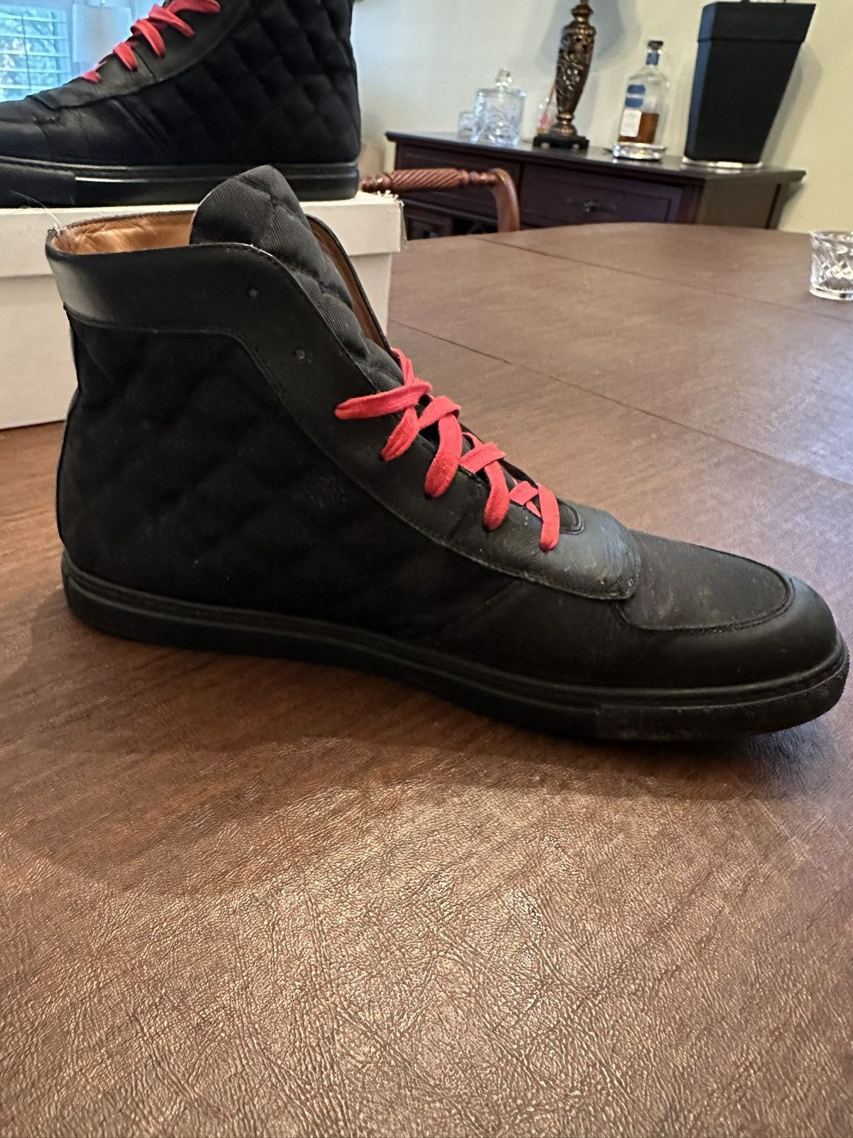 Marc Jacobs Marc Jacobs Black & Red Hightops Size US 13 / EU 46 - 7 Thumbnail