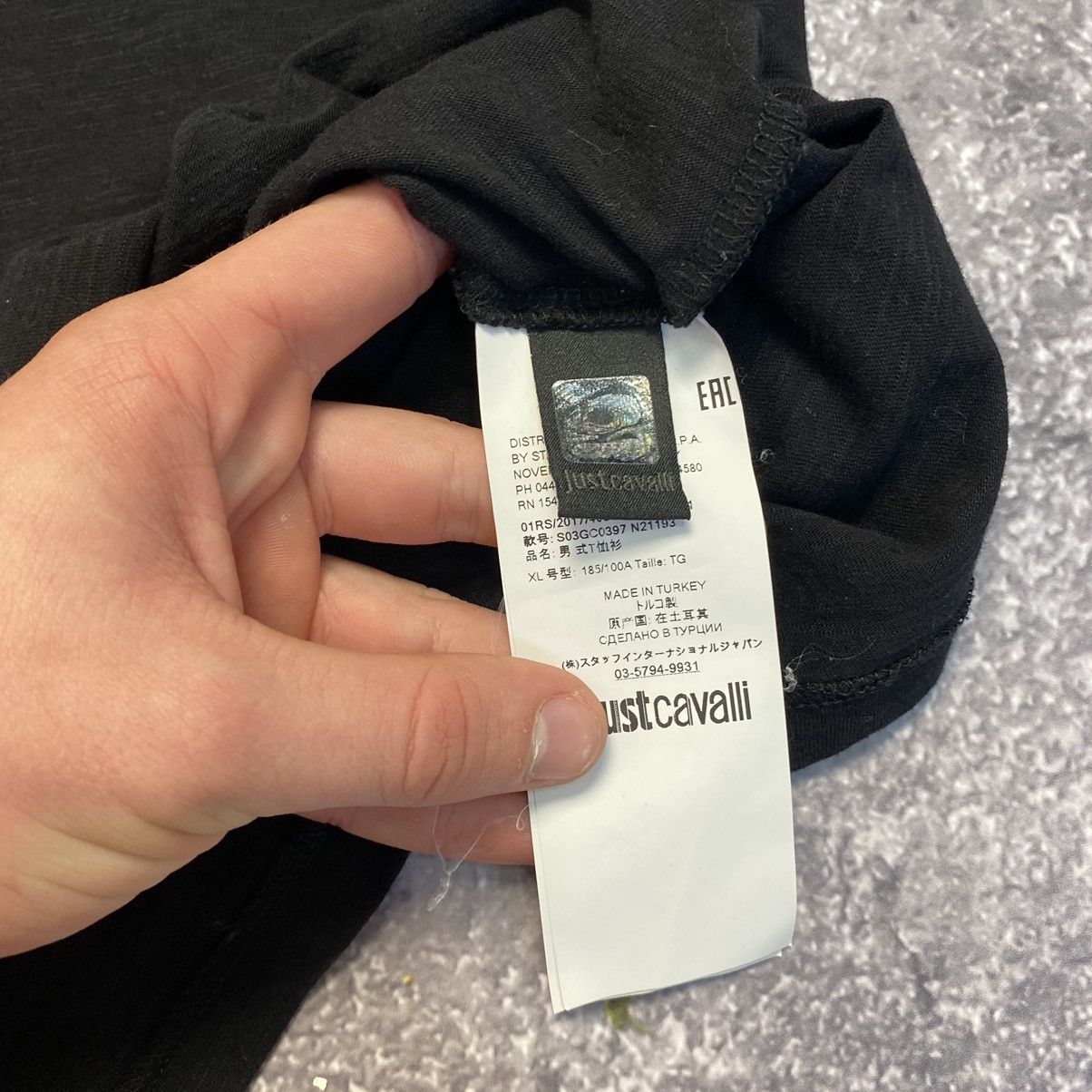 Just Cavalli Designer Just Cavalli Big Logo Luxury black tee Size US XL / EU 56 / 4 - 8 Thumbnail