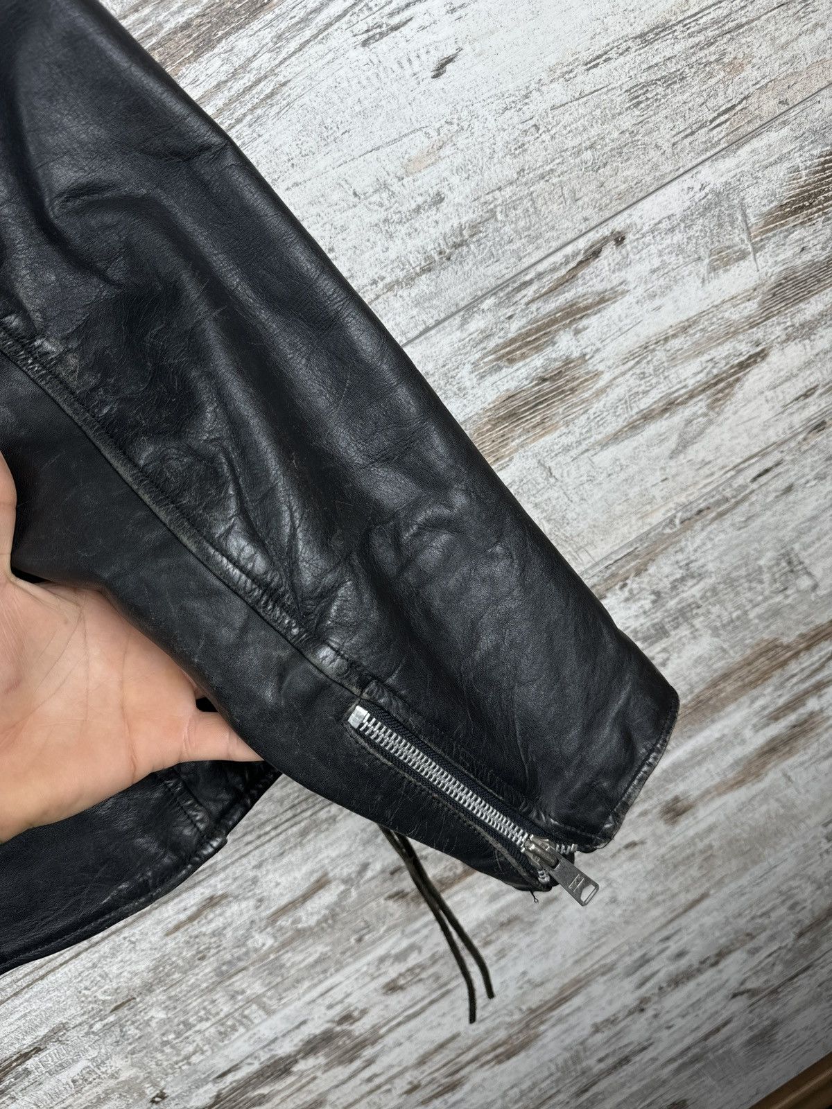 Leather Mens Vintage Leather jacket bombers biker 90s rare y2k Size US S / EU 44-46 / 1 - 20 Thumbnail