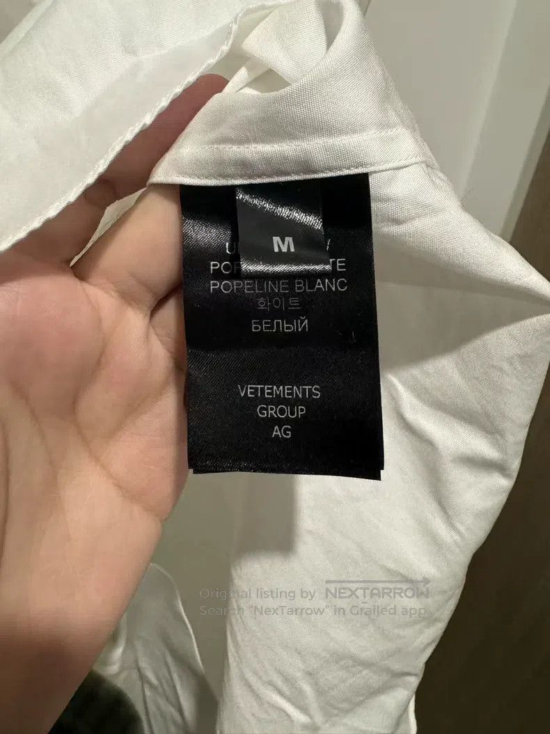 Vetements VETEMENTS Slogan Signed Long Sleeve Shirt Size US M / EU 48-50 / 2 - 5 Thumbnail