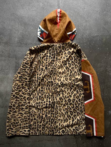 Takahiromiyashita The Soloist. TAKAHIROMIYASHITA TheSoloist. Leopard Print Hooded Pullover Size US L / EU 52-54 / 3 - 2 Thumbnail