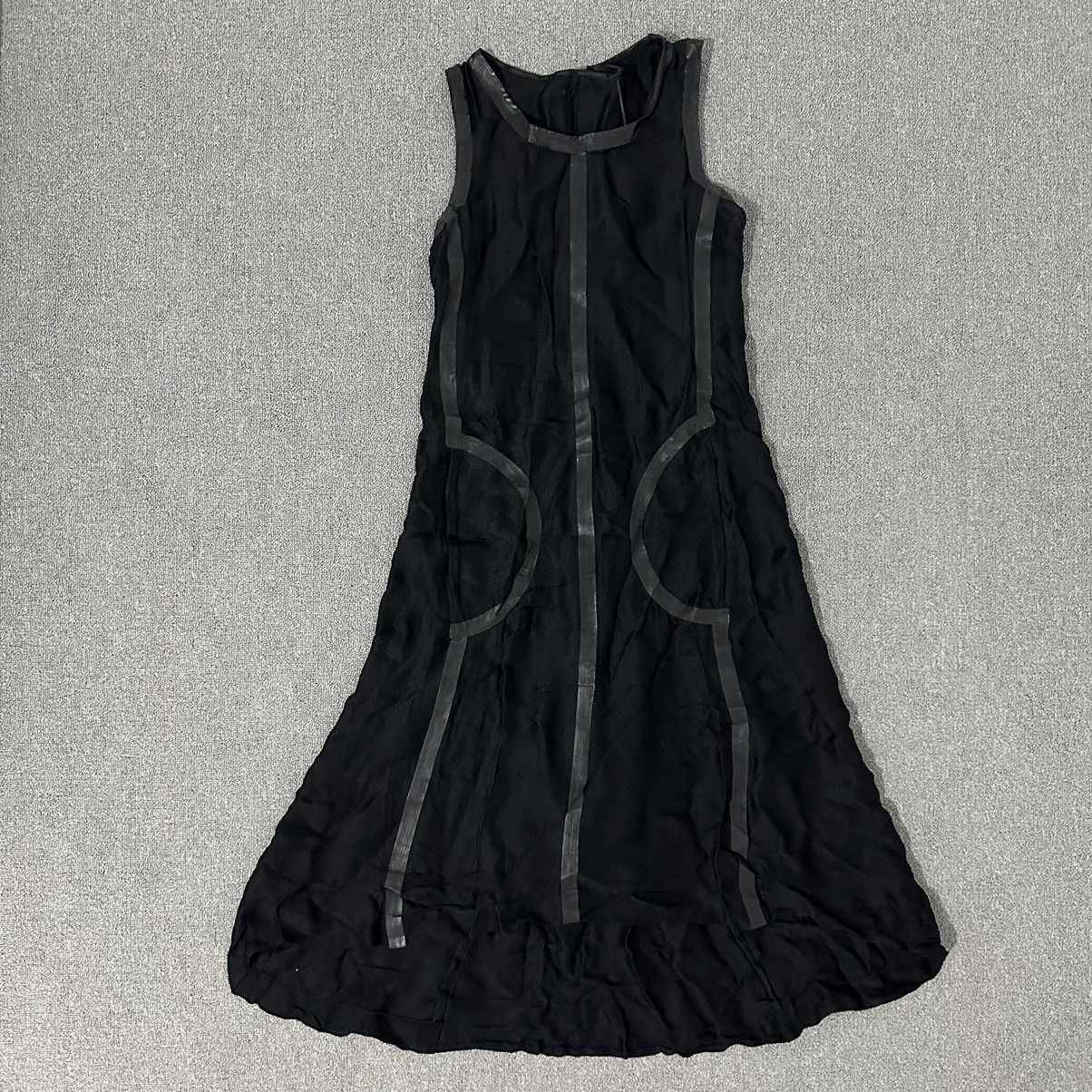 image of Masnada - Archival Mesh Maxi Dress in Black, Women's (Size Medium)