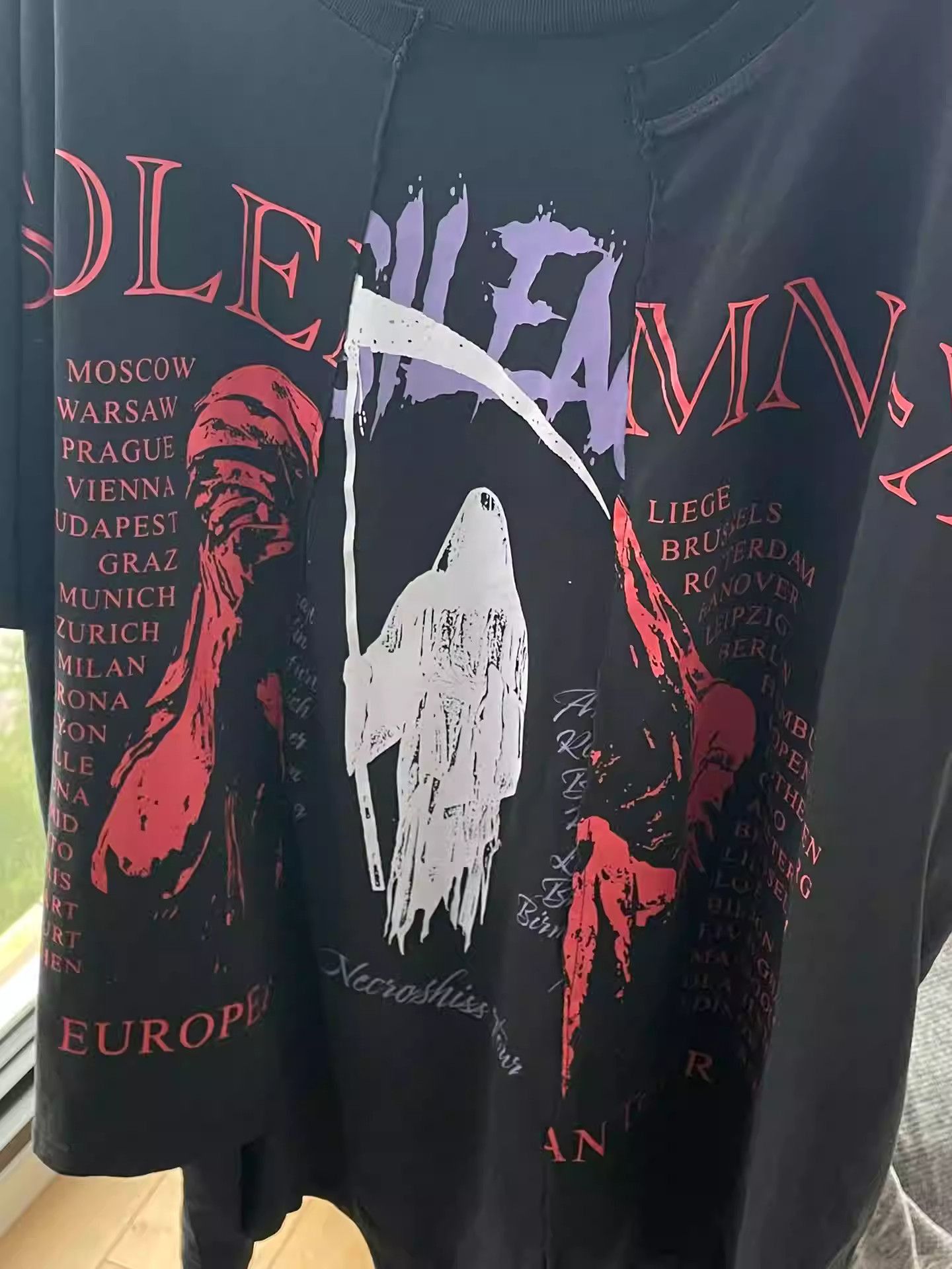 Raf Simons Raf Simons 22ss Reaper Print Patchwork Short Sleeve-2505 Size US S / EU 44-46 / 1 - 2 Thumbnail