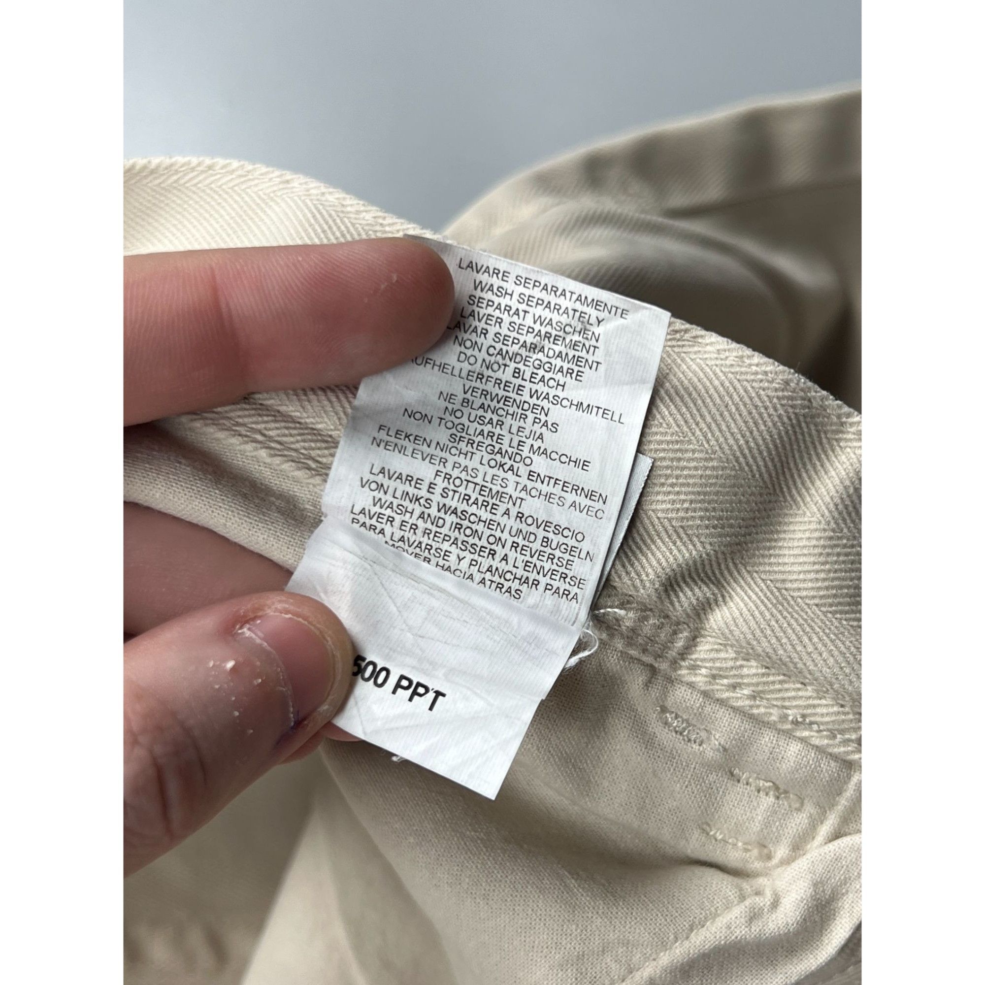 Pal Zileri Pal Zileri Lab Beige Denim Jeans Pants (Y0846) Size US 32 / EU 48 - 10 Thumbnail