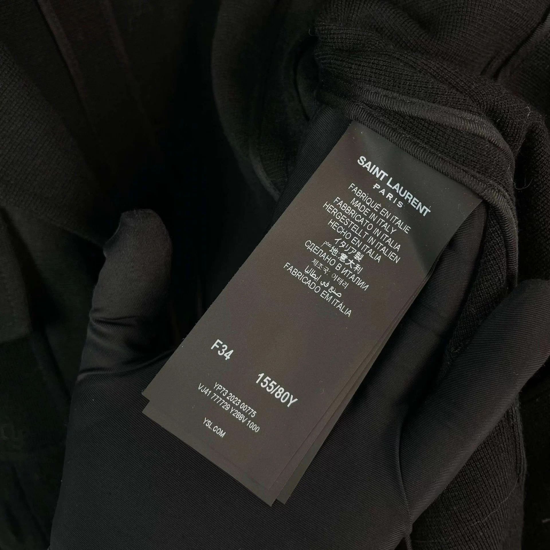 Saint Laurent Paris YSL Black Jacket 34 Size XS / US 0-2 / IT 36-38 - 5 Thumbnail