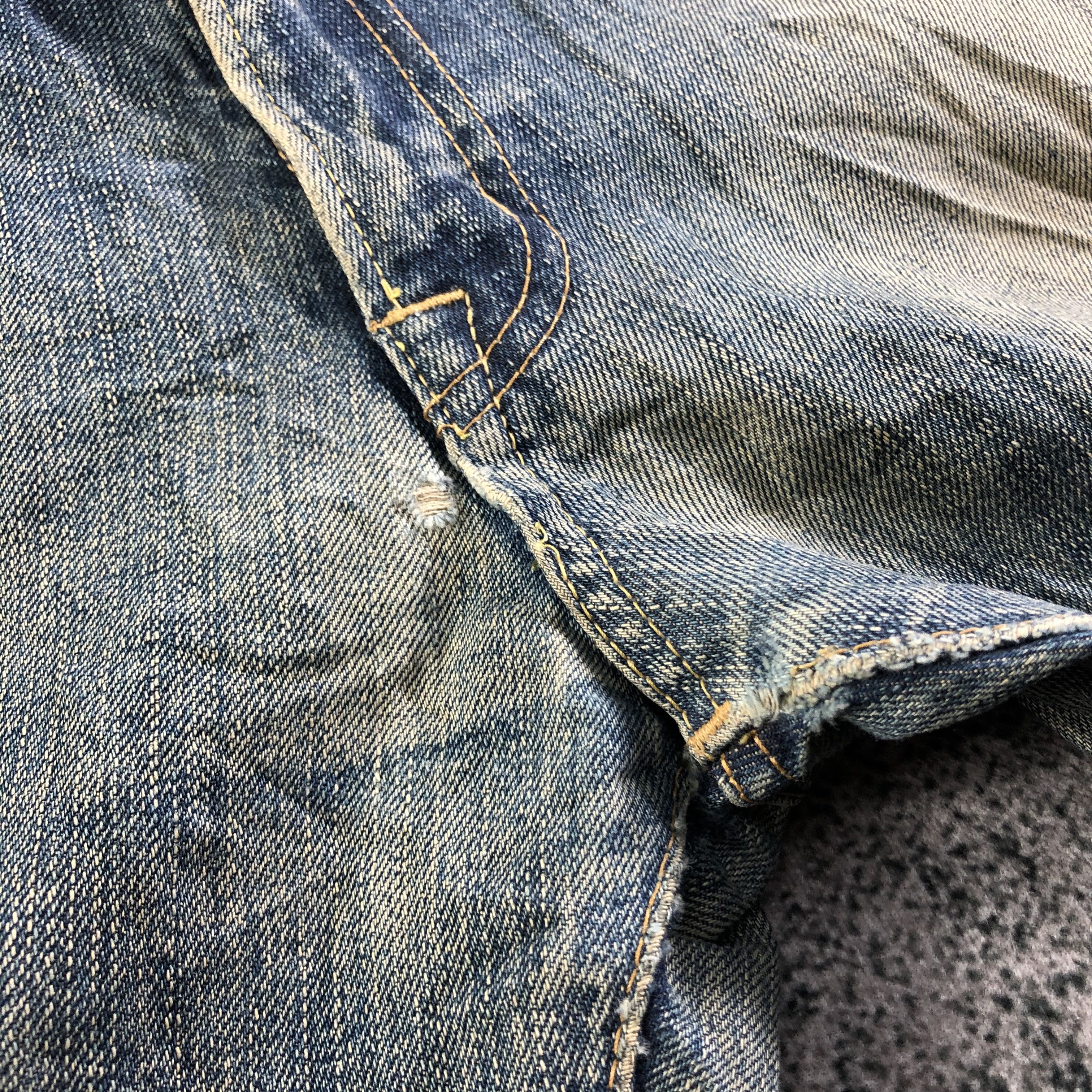 Japanese Brand Vintage Radial Jeans Rusty Wash Denim KJ3139 Size US 34 / EU 50 - 8 Thumbnail