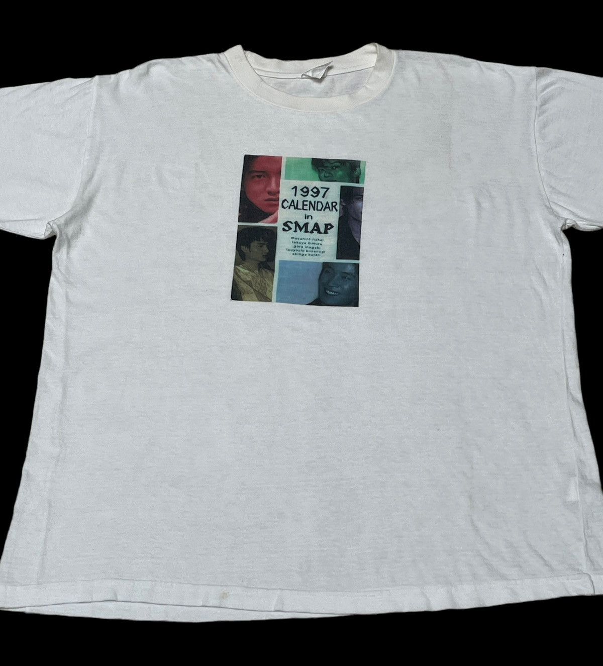 Band Tees × Vintage Vintage Japanese Band Calendar In Smap T-Shirt 1997s Size US M / EU 48-50 / 2 - 3 Thumbnail