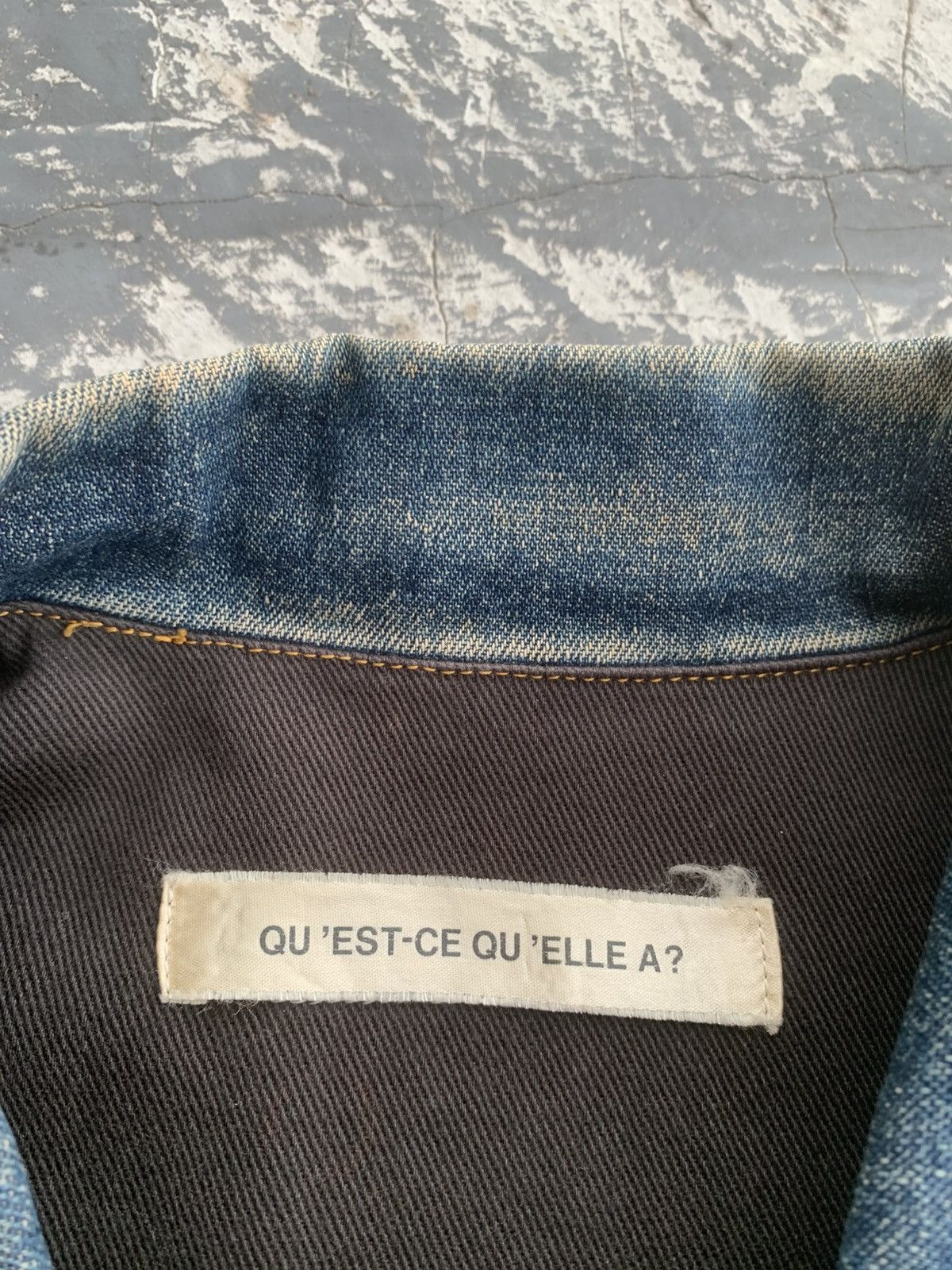 Jean Paul Gaultier 90’s Jean Paul Gaultier “QU’EST-CE QU’ELLE A? Nylon Denim Size US XL / EU 56 / 4 - 5 Thumbnail