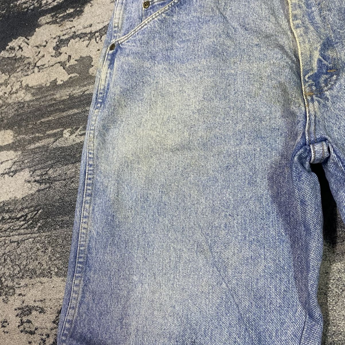 Jean × Vintage × Wrangler Vintage Wrangler Dirty Light Washed Baggy Denim Jeans Size US 38 / EU 54 - 6 Thumbnail