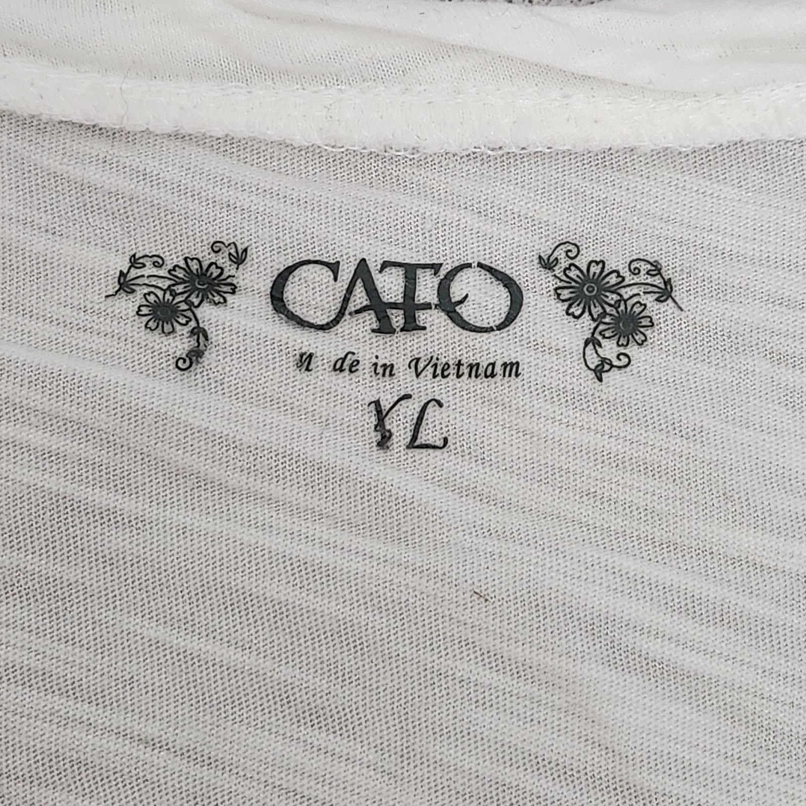 Other Cato White Long Sleeve Round Neck Top XL Lightweight Soft Size XL / US 12-14 / IT 48-50 - 5 Thumbnail