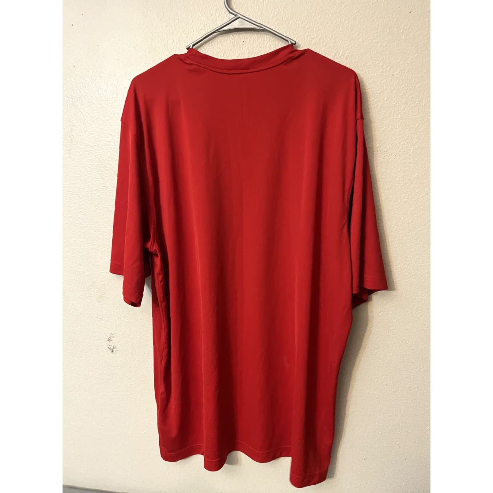 Adidas Adidas Climate Dri fit T Shirt Mens 2XL Red Casual Size US XXL / EU 58 / 5 - 3 Thumbnail