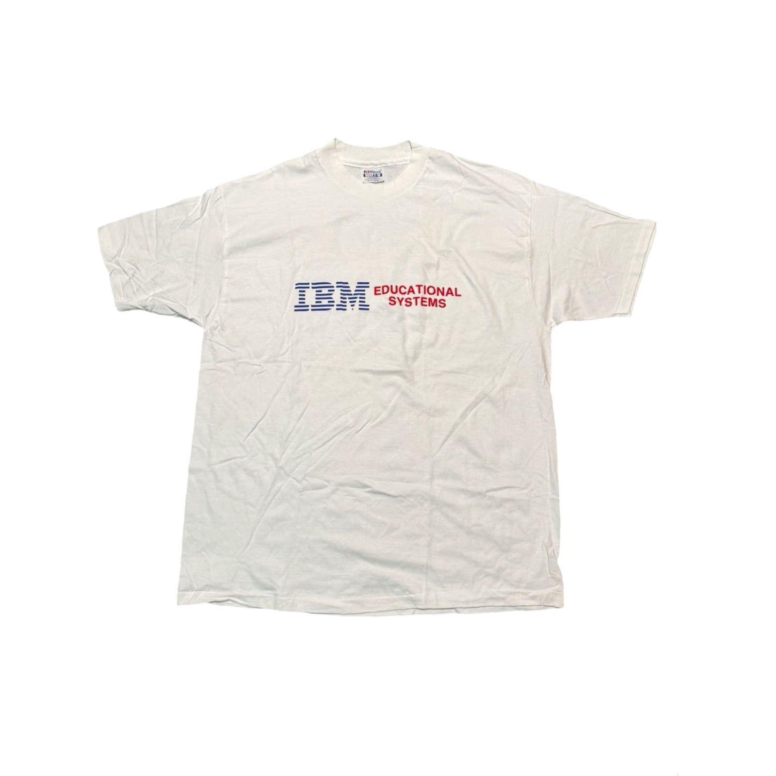 Hanes VINTAGE IBM Educational Systems T-Shirt XL Hanes Beefy-T White 90s Tech Logo Mens Size US XL / EU 56 / 4 - 2 Thumbnail