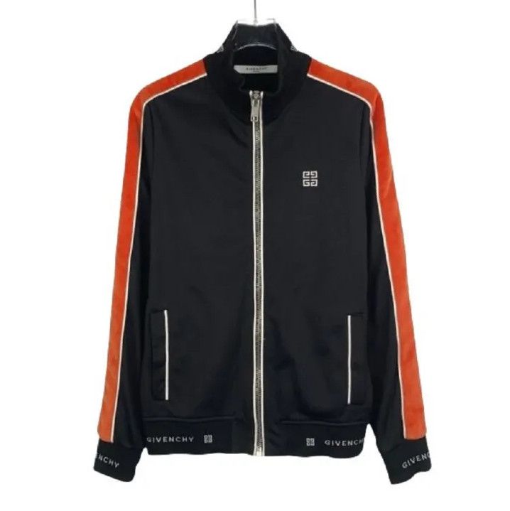 Givenchy Givenchy Logo Embroidered Zip Color-Block Jacket Size US XXS / EU 40 - 1 Thumbnail