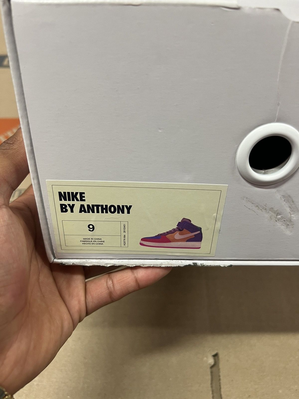 Nike Nike ID Air Force 1 Mid - Nike By You “Viotech” Size US 9 / EU 42 - 8 Thumbnail