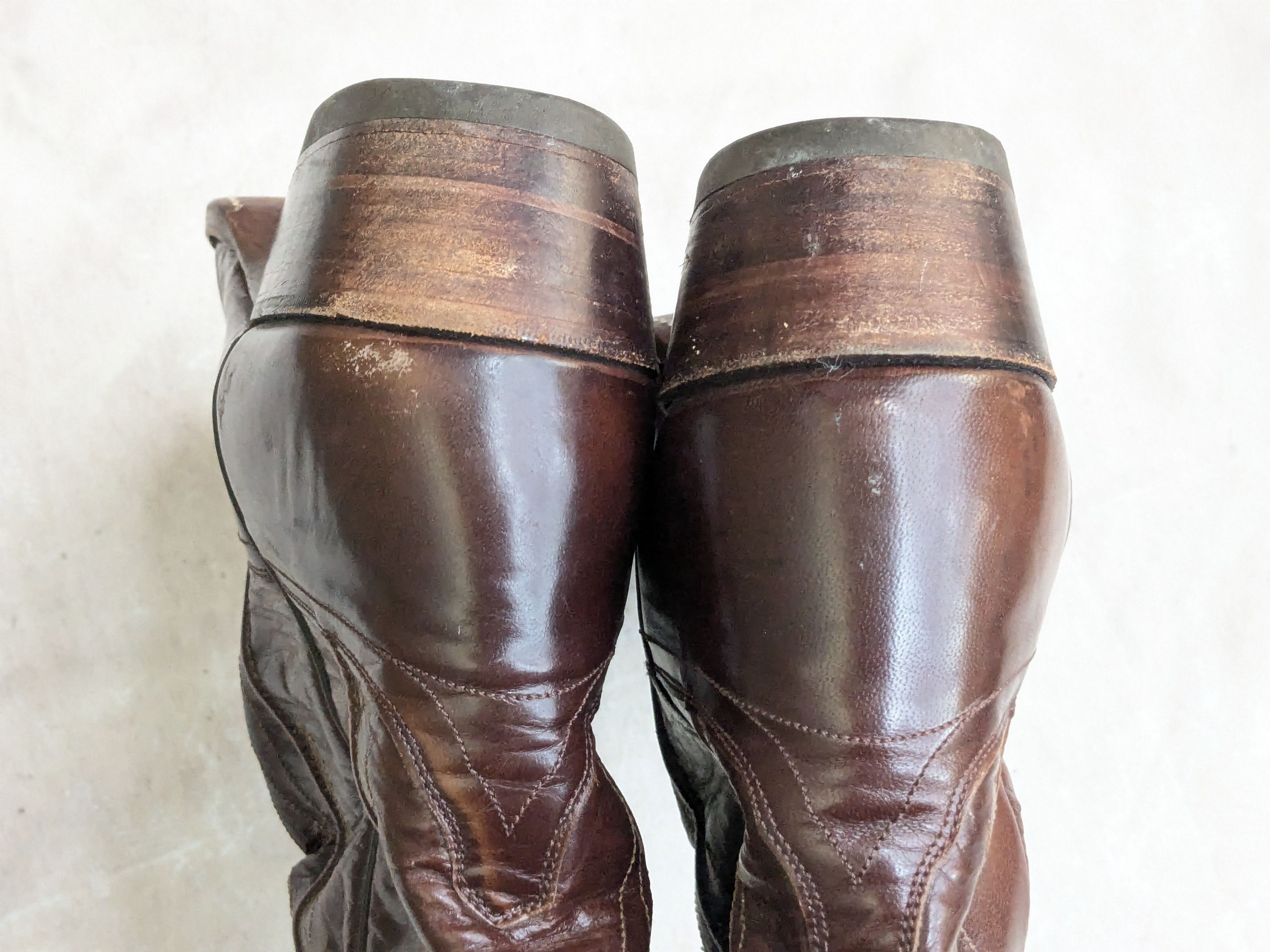 Dan Post Dan Post Cowboy Boots Brown Leather 10 D Spain Size US 10 / EU 43 - 11 Thumbnail
