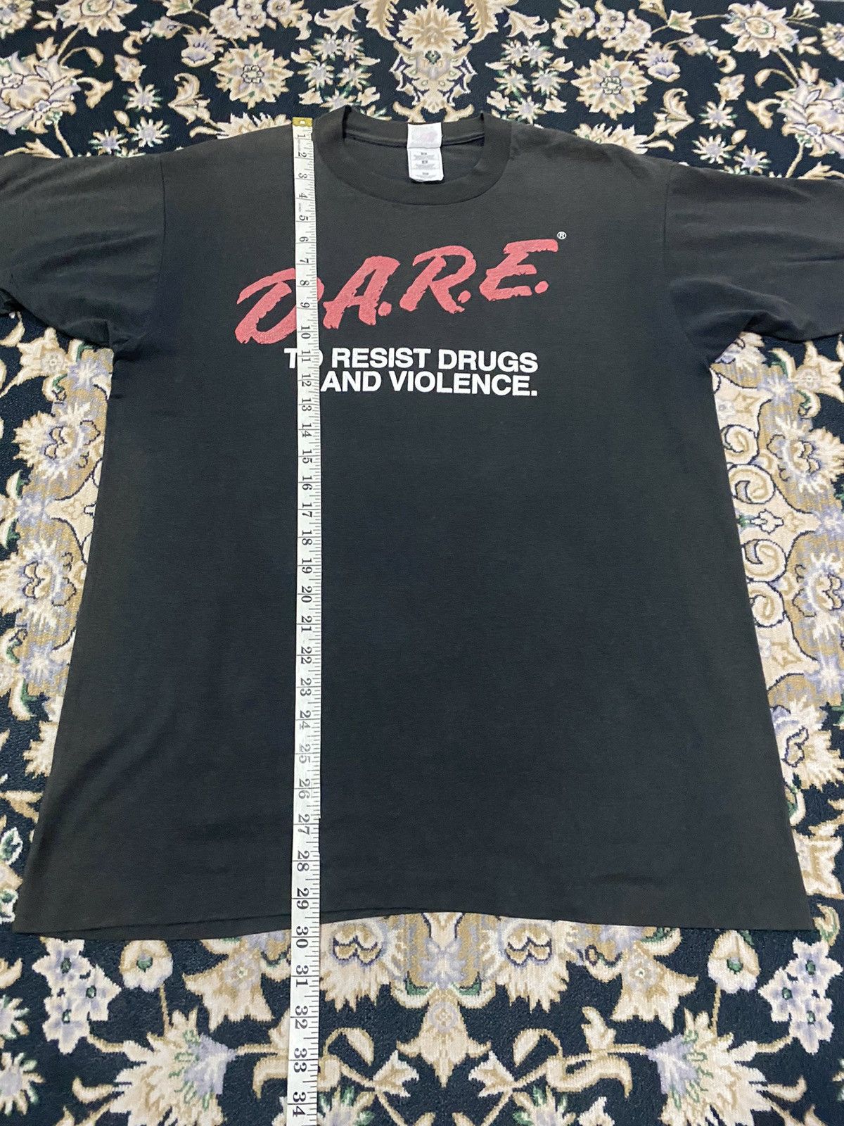 Vintage Vintage Faded D.A.R.E "to resists drug and violence" Size US L / EU 52-54 / 3 - 9 Thumbnail