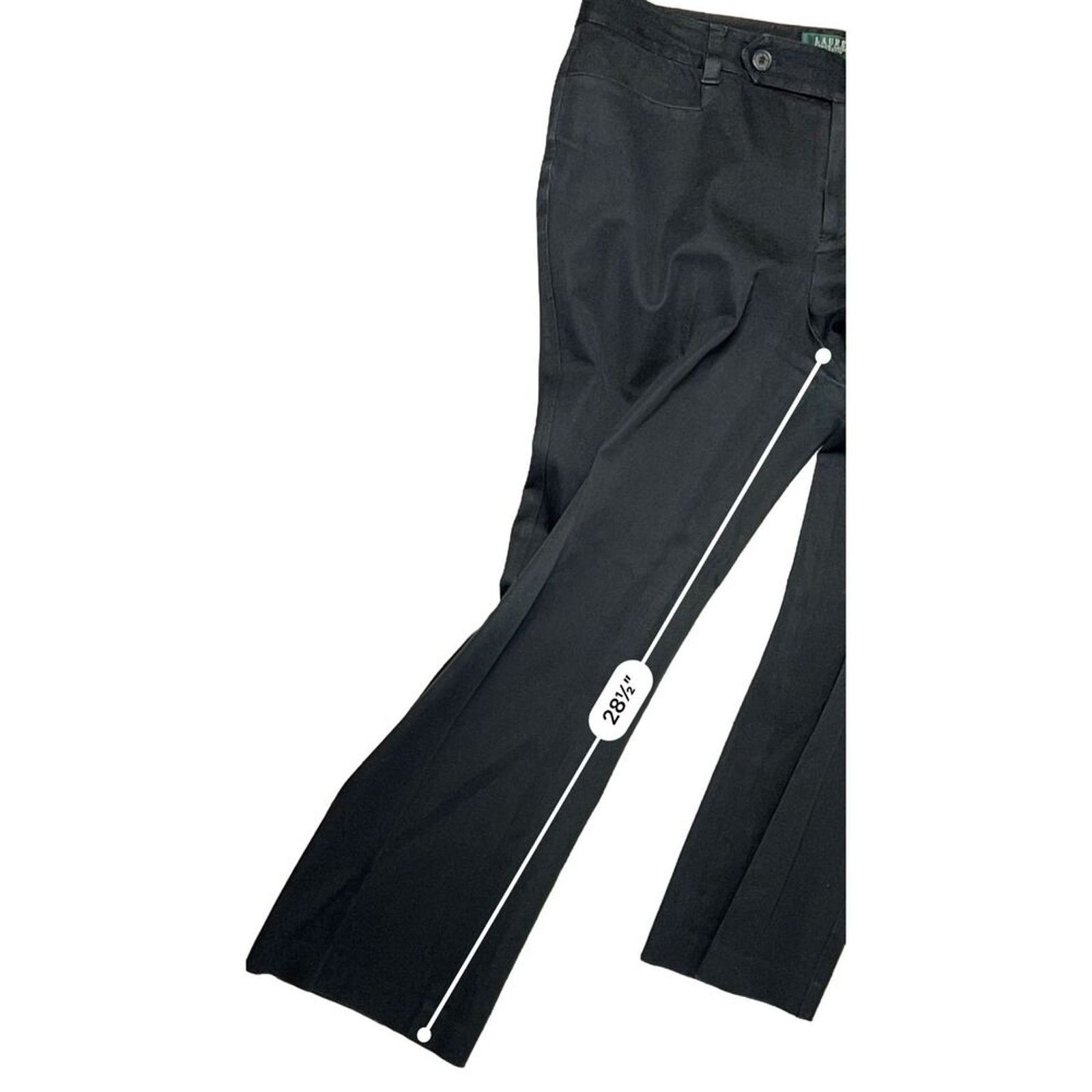Ralph Lauren Ralph Lauren Adelle Stretch Dress Petite Pants Black 14P Size 36" / US 14 / IT 50 - 10 Thumbnail