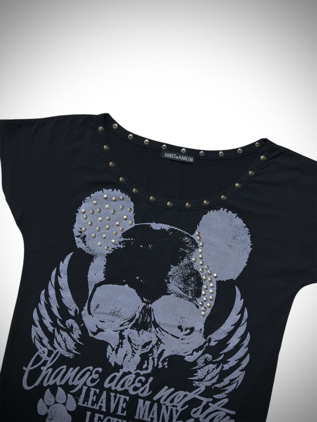 Japanese Brand Ghost of Harlem Y2K Skull Bear T-Shirt Size S / US 4 / IT 40 - 3 Thumbnail